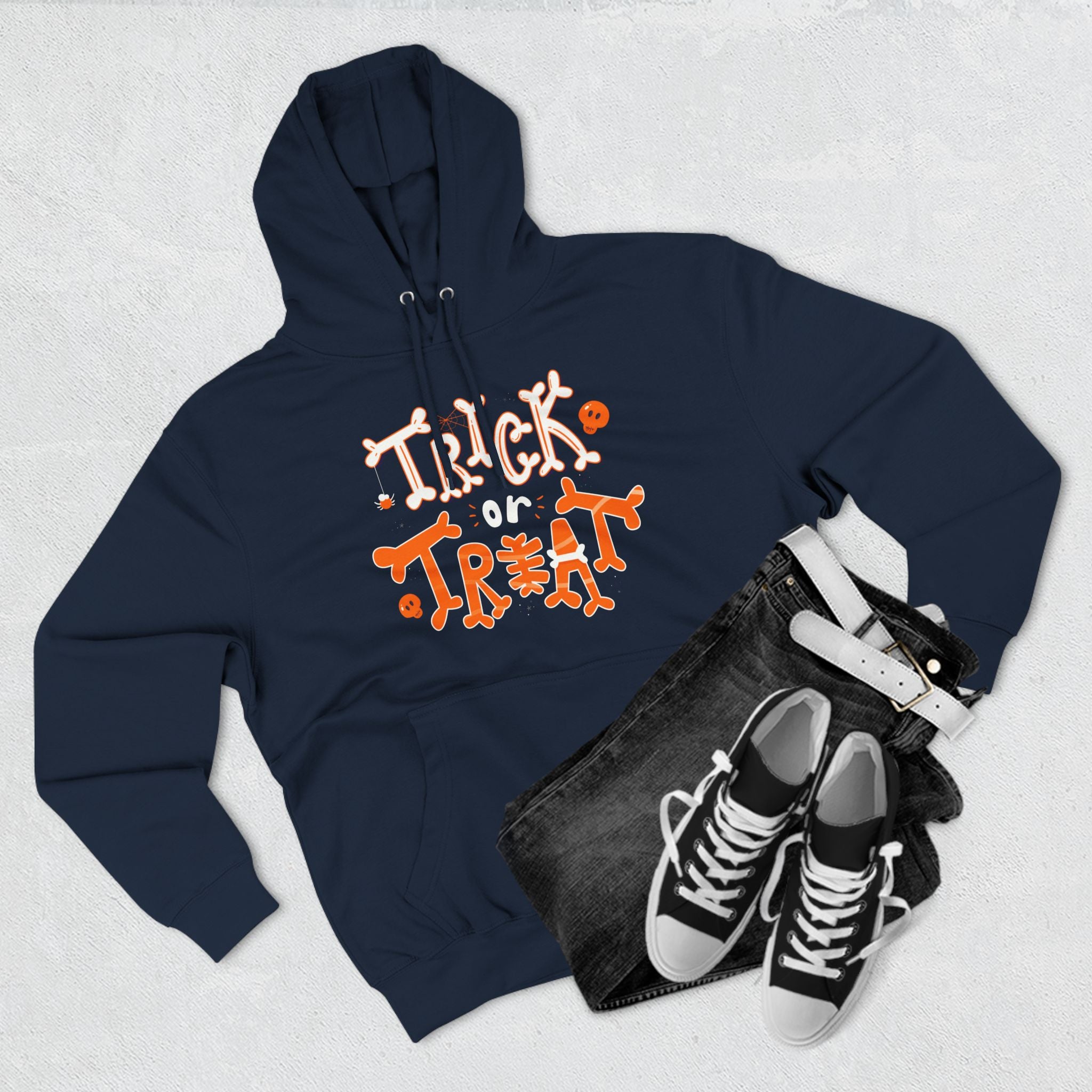 Halloween Trick or Treat | Three-Panel Fleece Hoodie