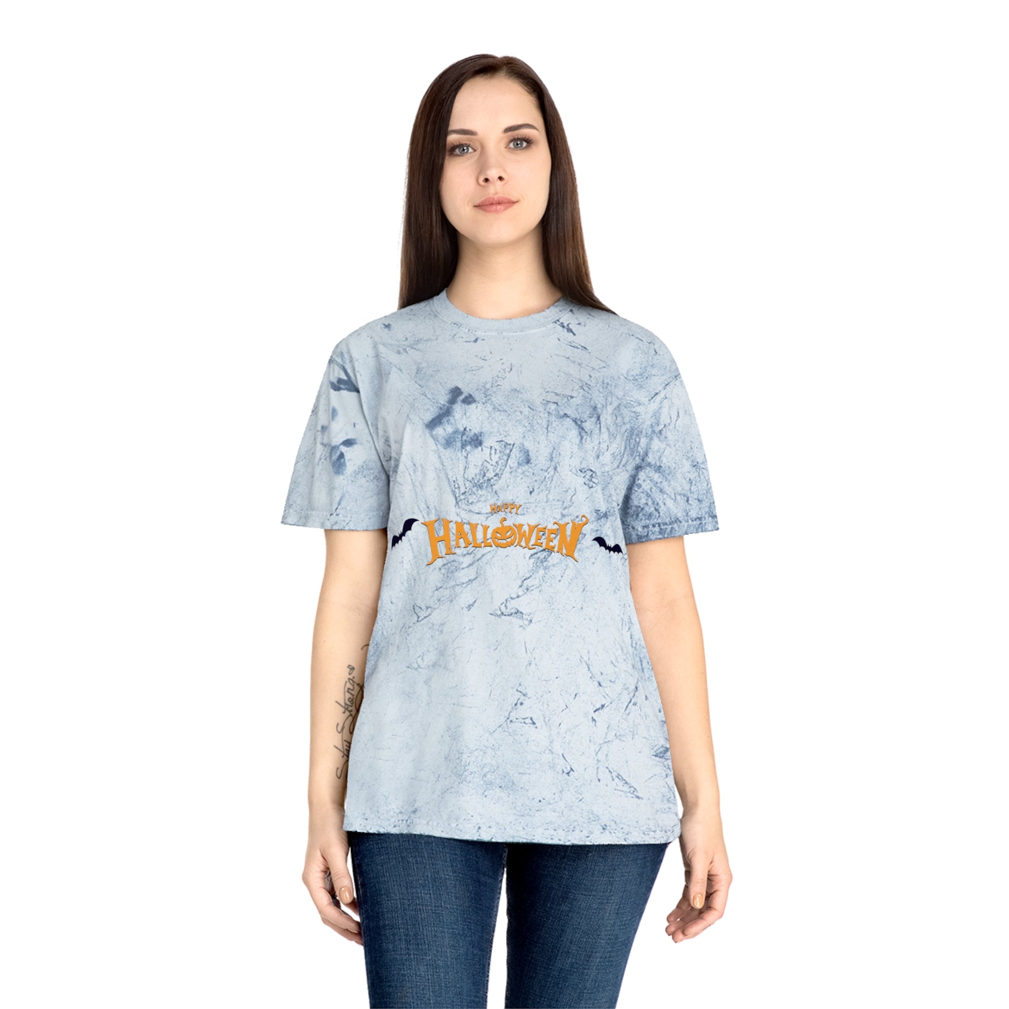 Halloween with Bats | Unisex Color Blast T-Shirt