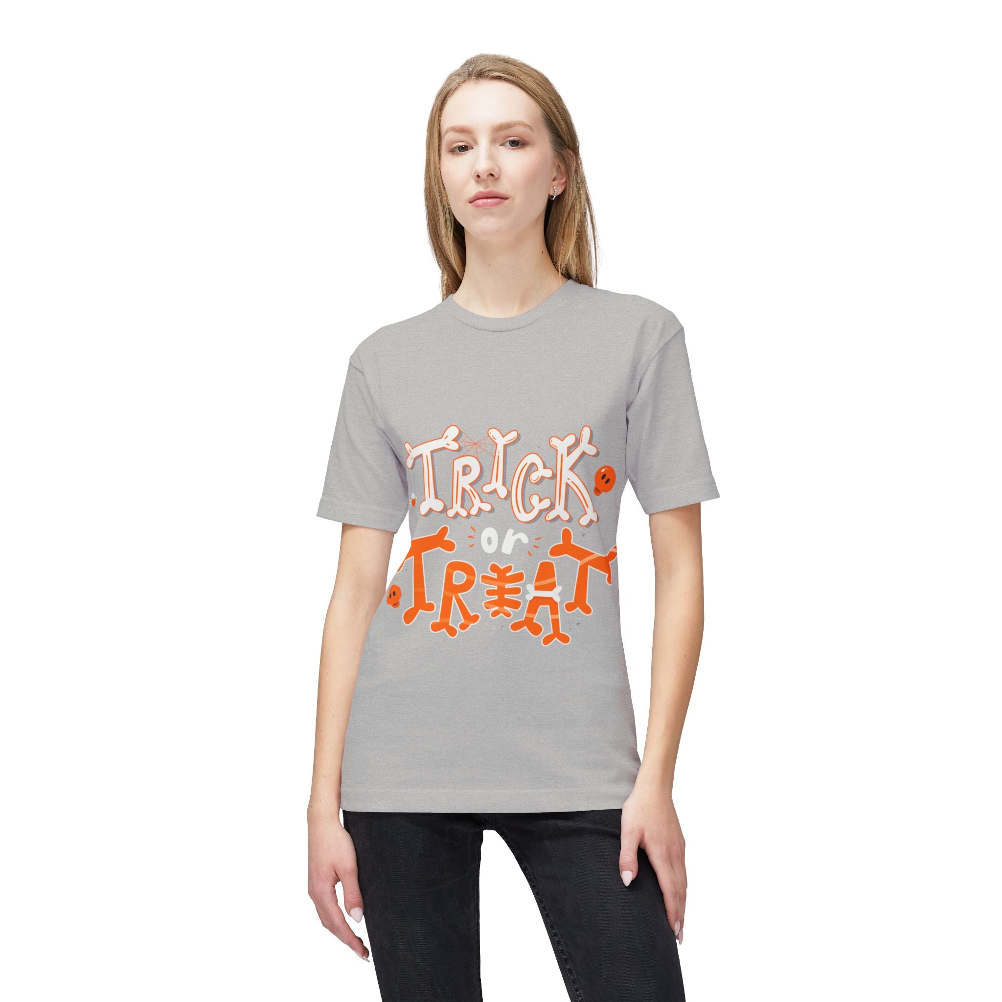 Halloween Trick or Treat | Unisex Midweight T-shirt, Made in US