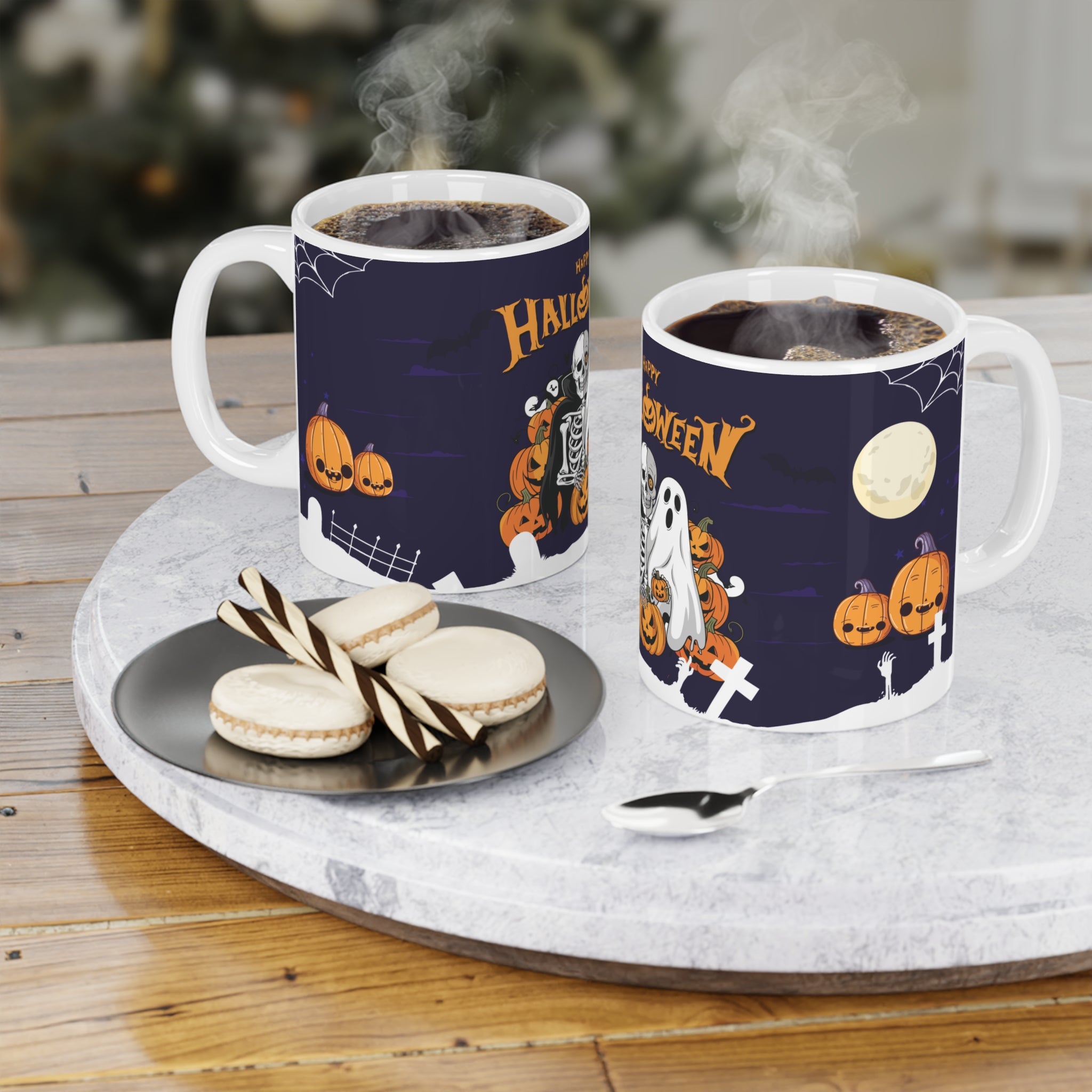 Halloween is Better with Skeleton | Ceramic Mugs