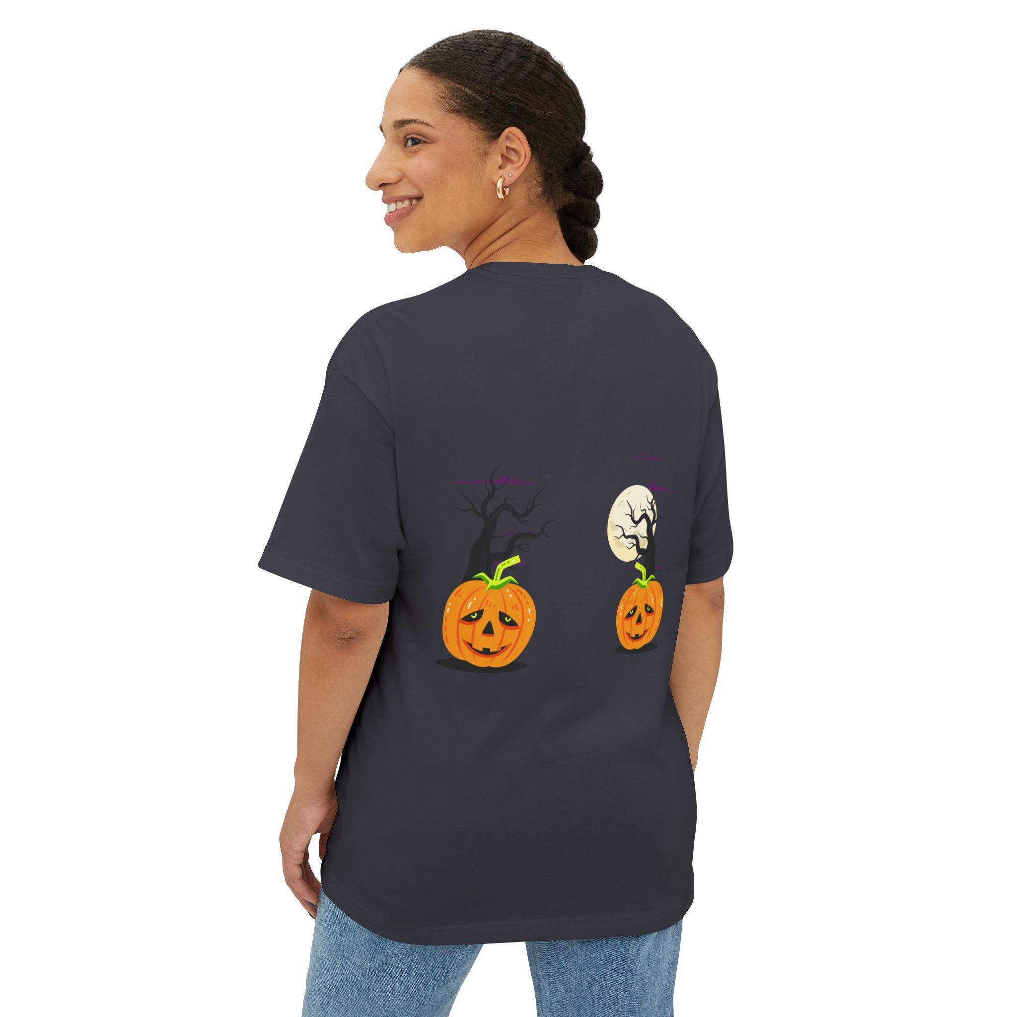 Halloween is Better with Cats | Unisex Oversized Boxy Tee