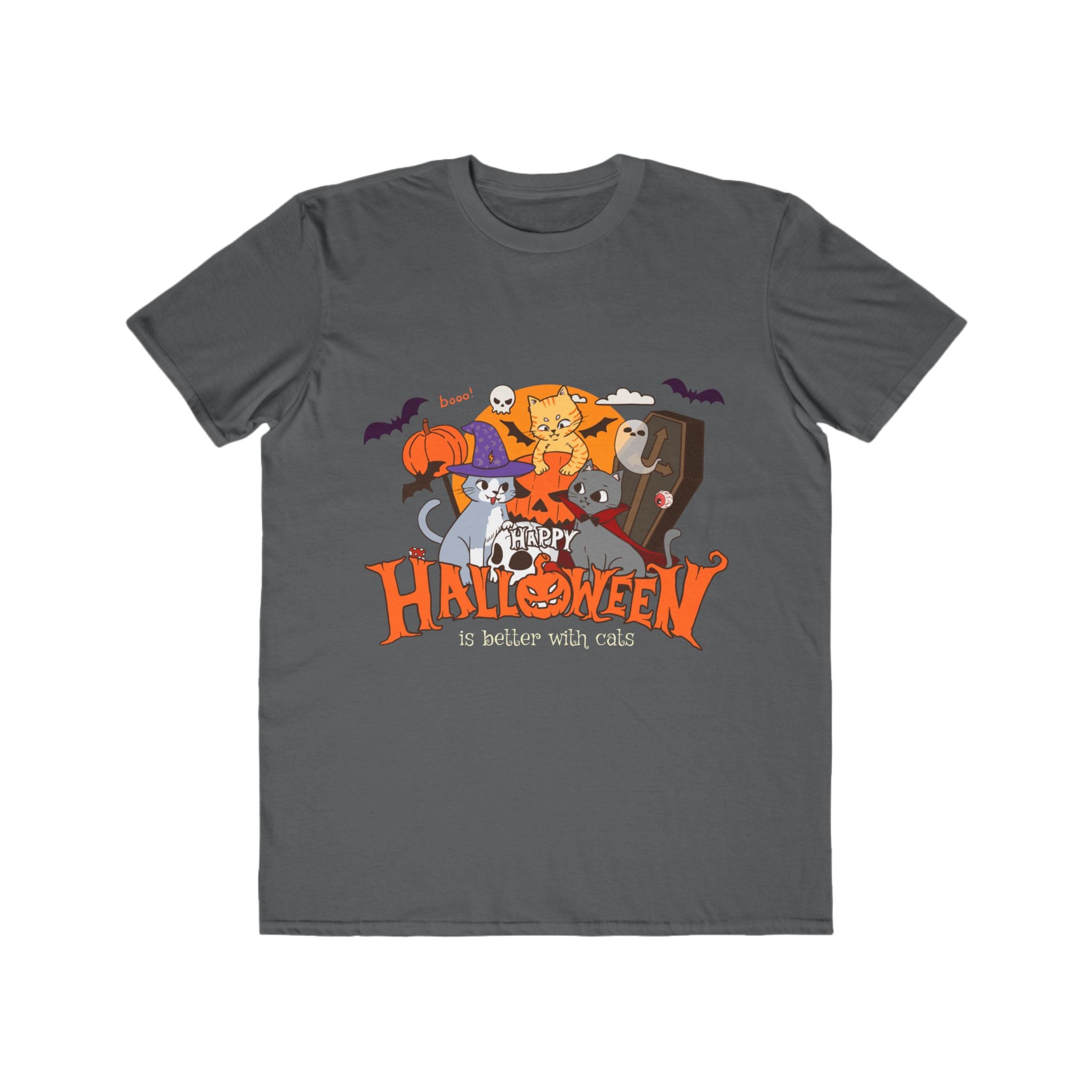 Halloween is Better with Cats | Men's Lightweight Fashion Tee