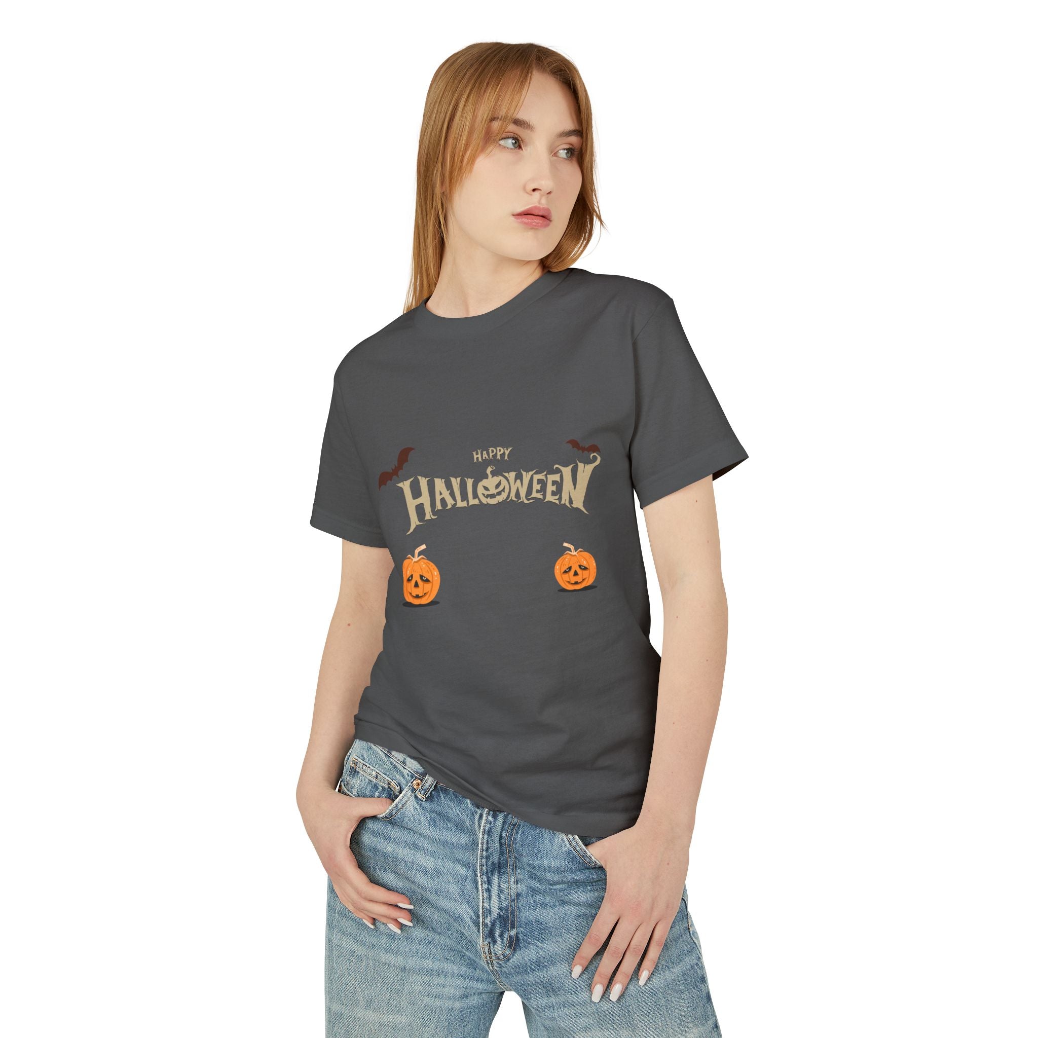Halloween with Pumpkins | Unisex Garment-Dyed Heavyweight Cotton Tee