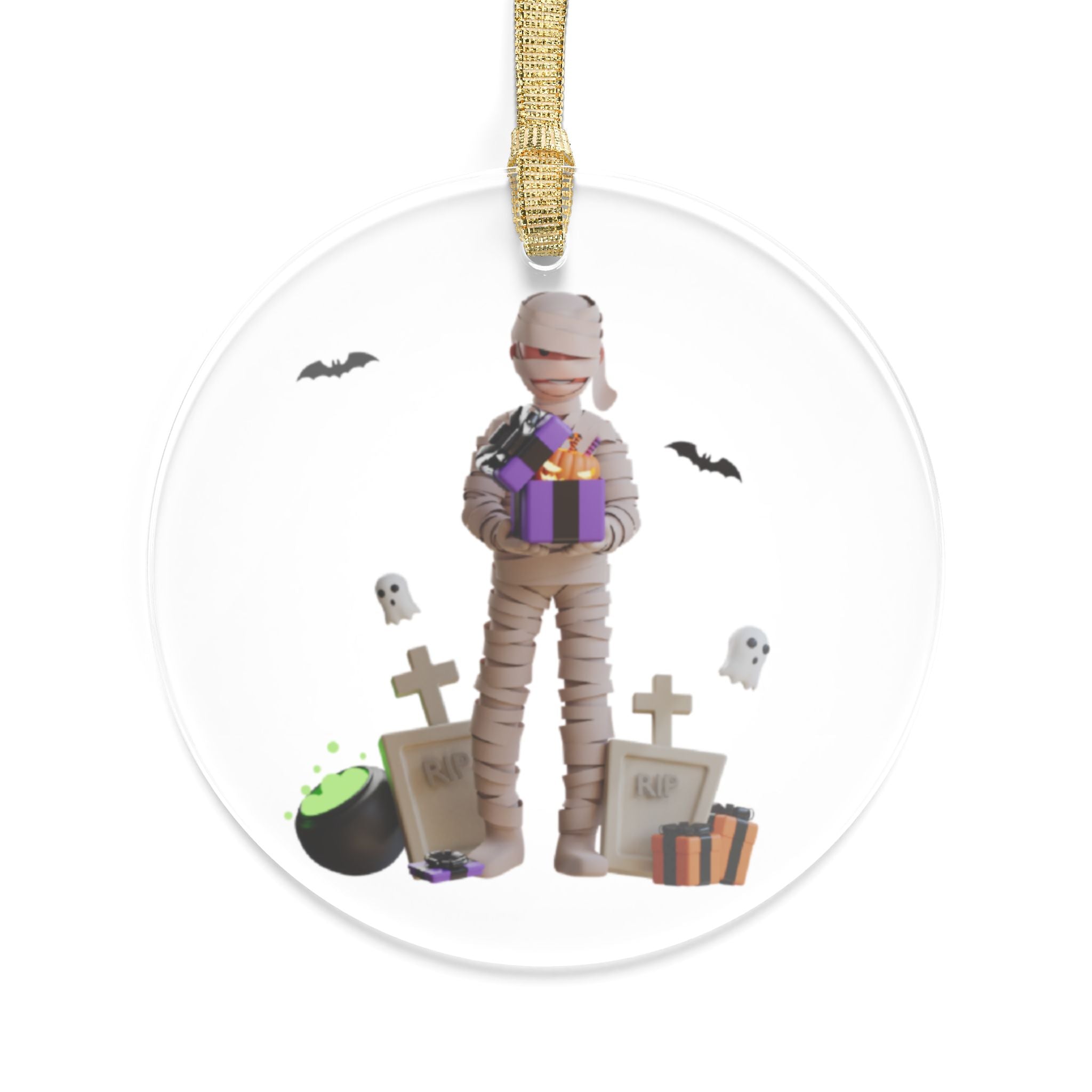 Halloween Mummy’s Spooky Surprise Gifts | Acrylic Ornaments