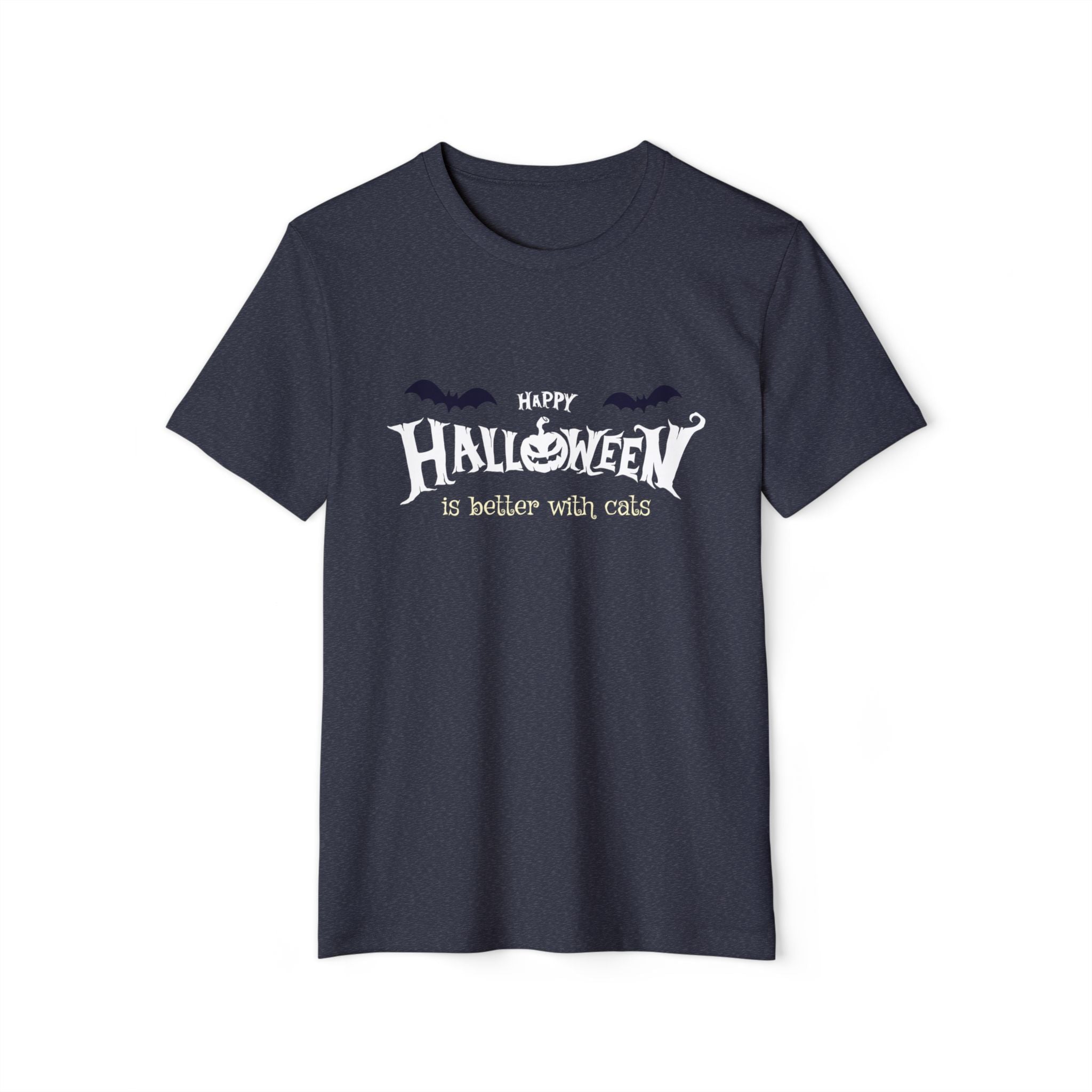 Halloween with Witch's Cats | Unisex Recycled Organic T-Shirt