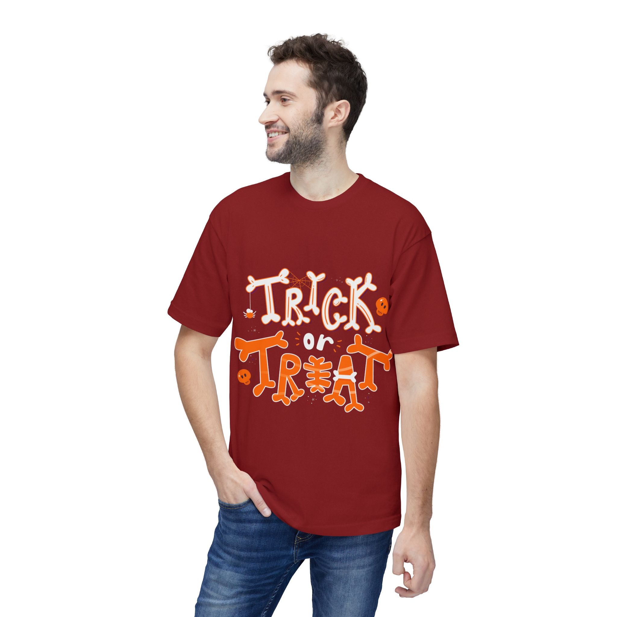 Halloween Trick or Treat | Unisex Midweight T-shirt, Made in US