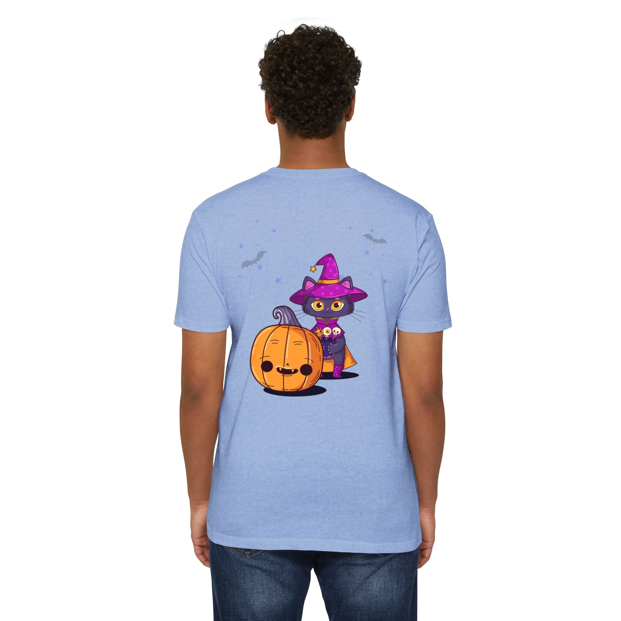 Halloween with Witch's Cats | Unisex CVC Jersey T-shirt