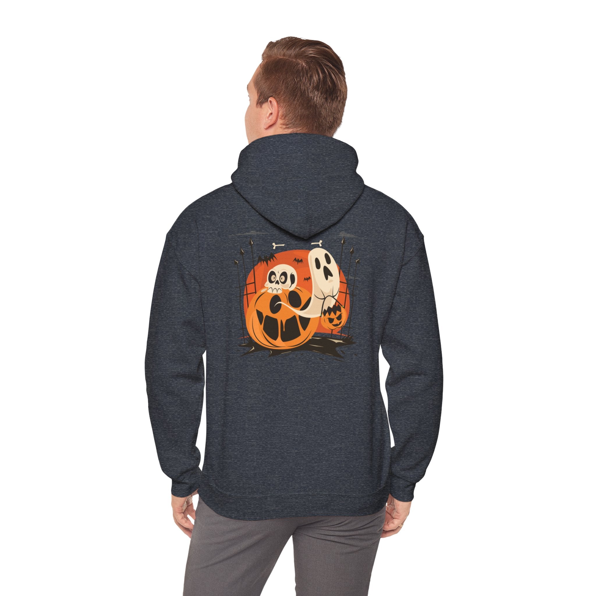Halloween with Pumpkins | Unisex Heavy Blend Hooded Sweatshirt