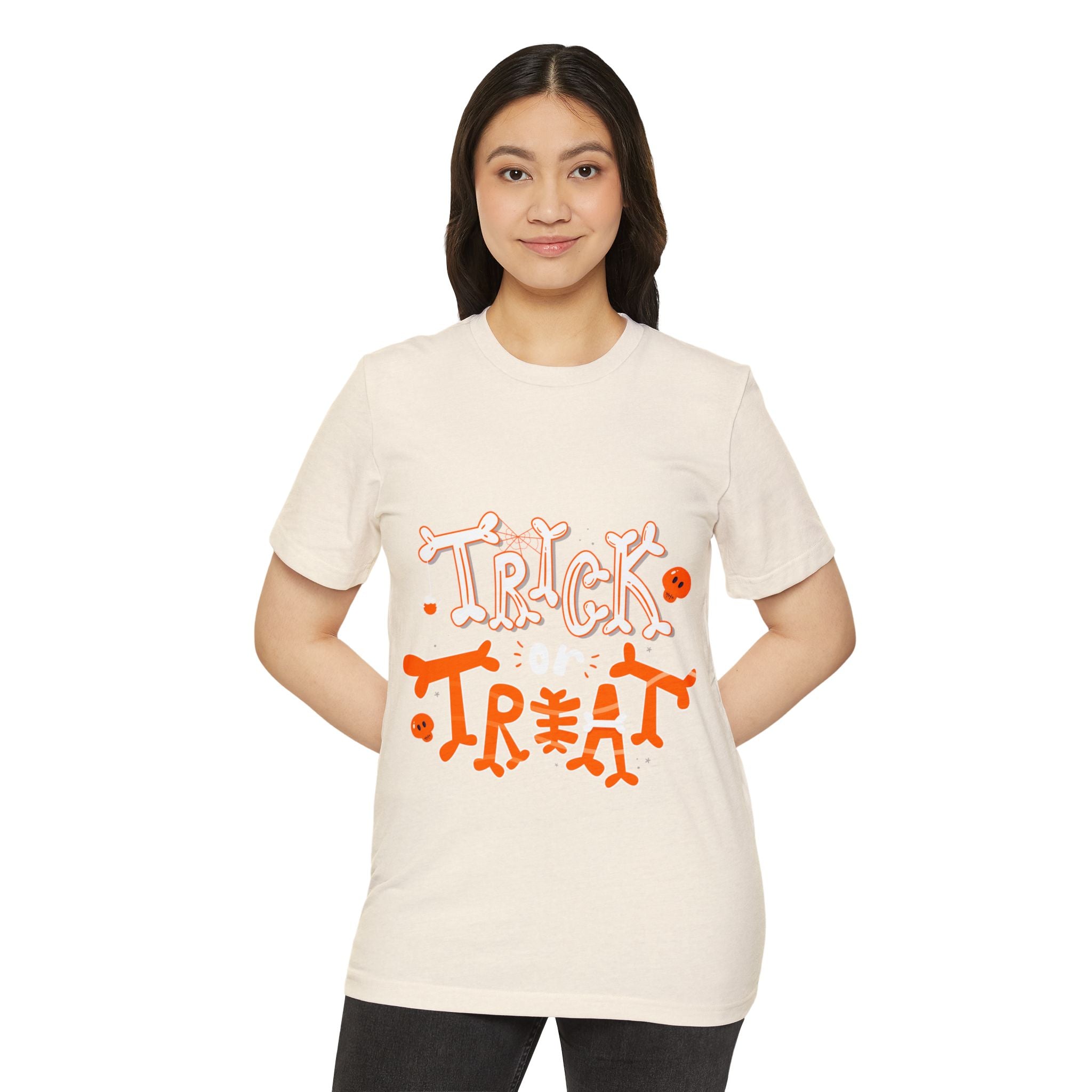 Halloween Trick or Treat | Unisex Recycled Organic T-Shirt