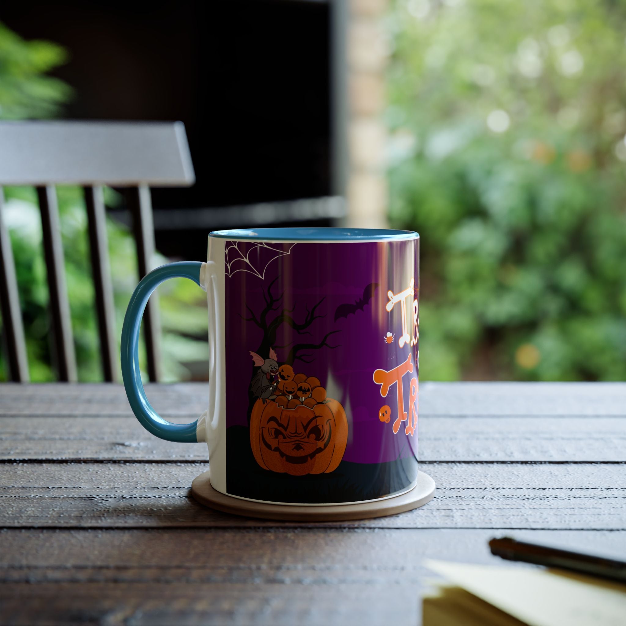 Halloween Trick or Treat | Two-Tone Coffee Mugs