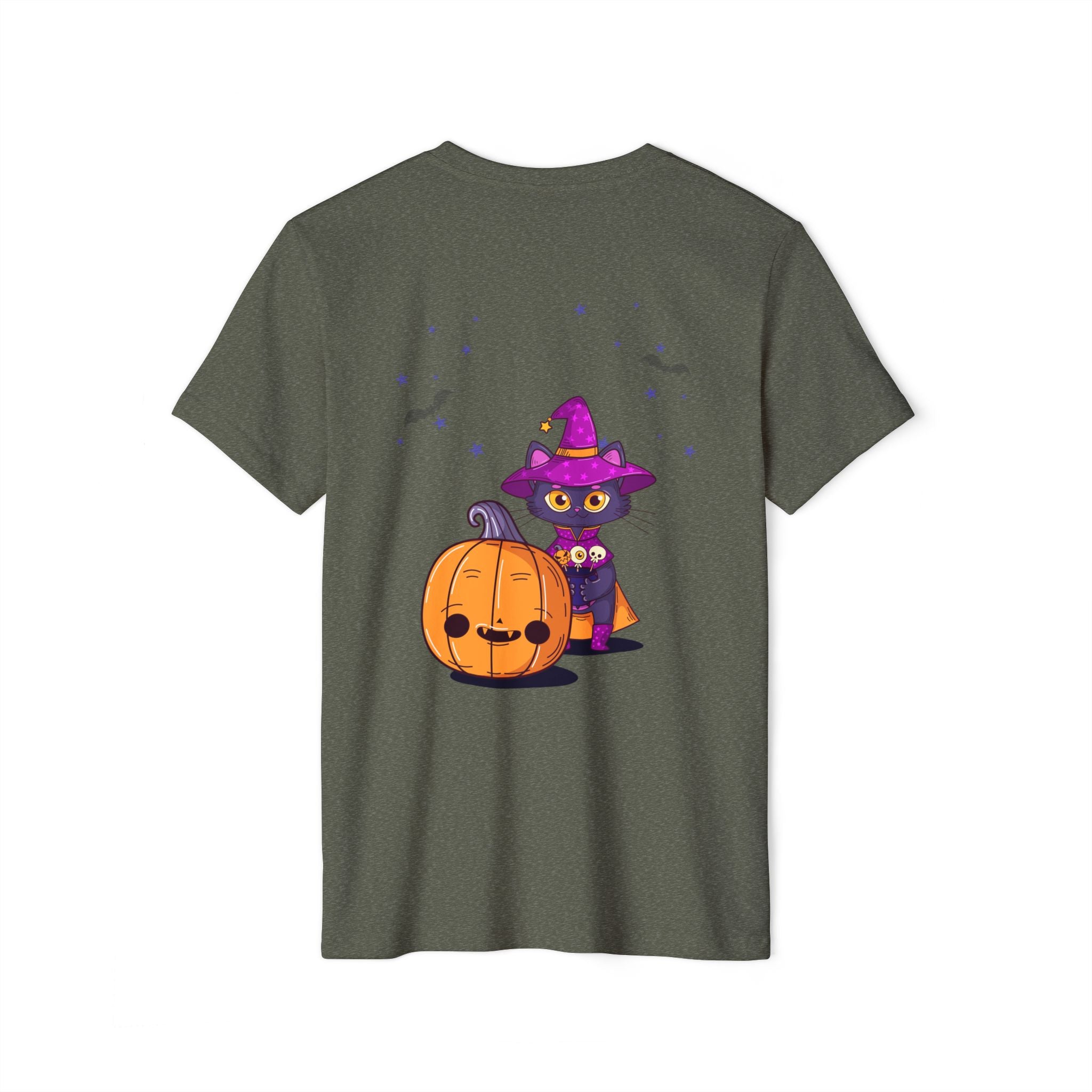 Halloween with Witch's Cats | Unisex Recycled Organic T-Shirt