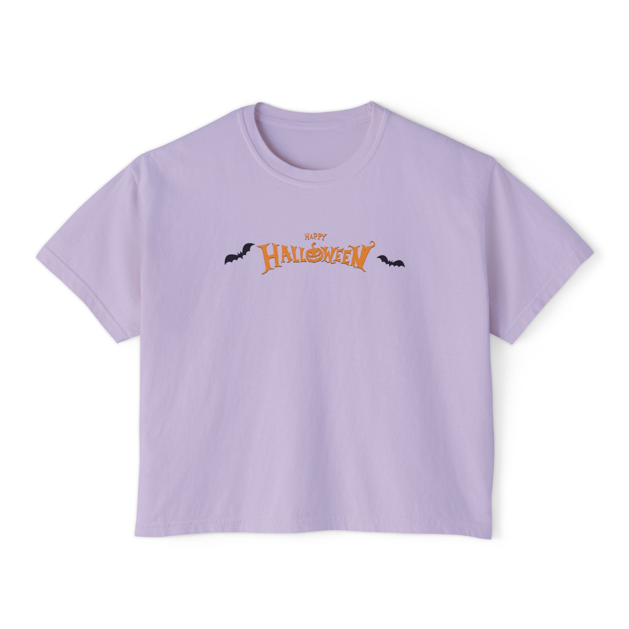 Halloween with Bats | Women's Boxy Tee