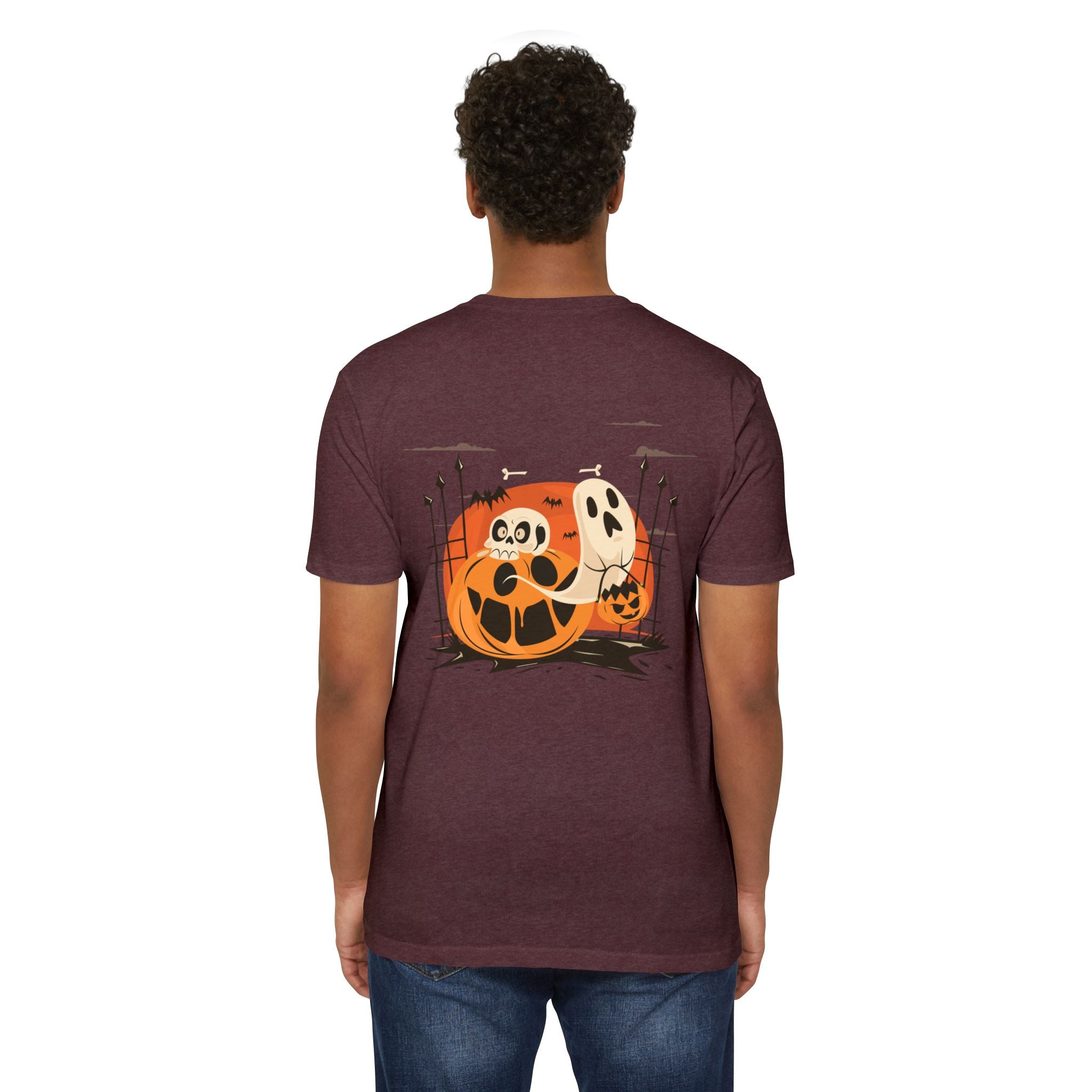 Halloween with Pumpkins | Unisex CVC Jersey T-shirt