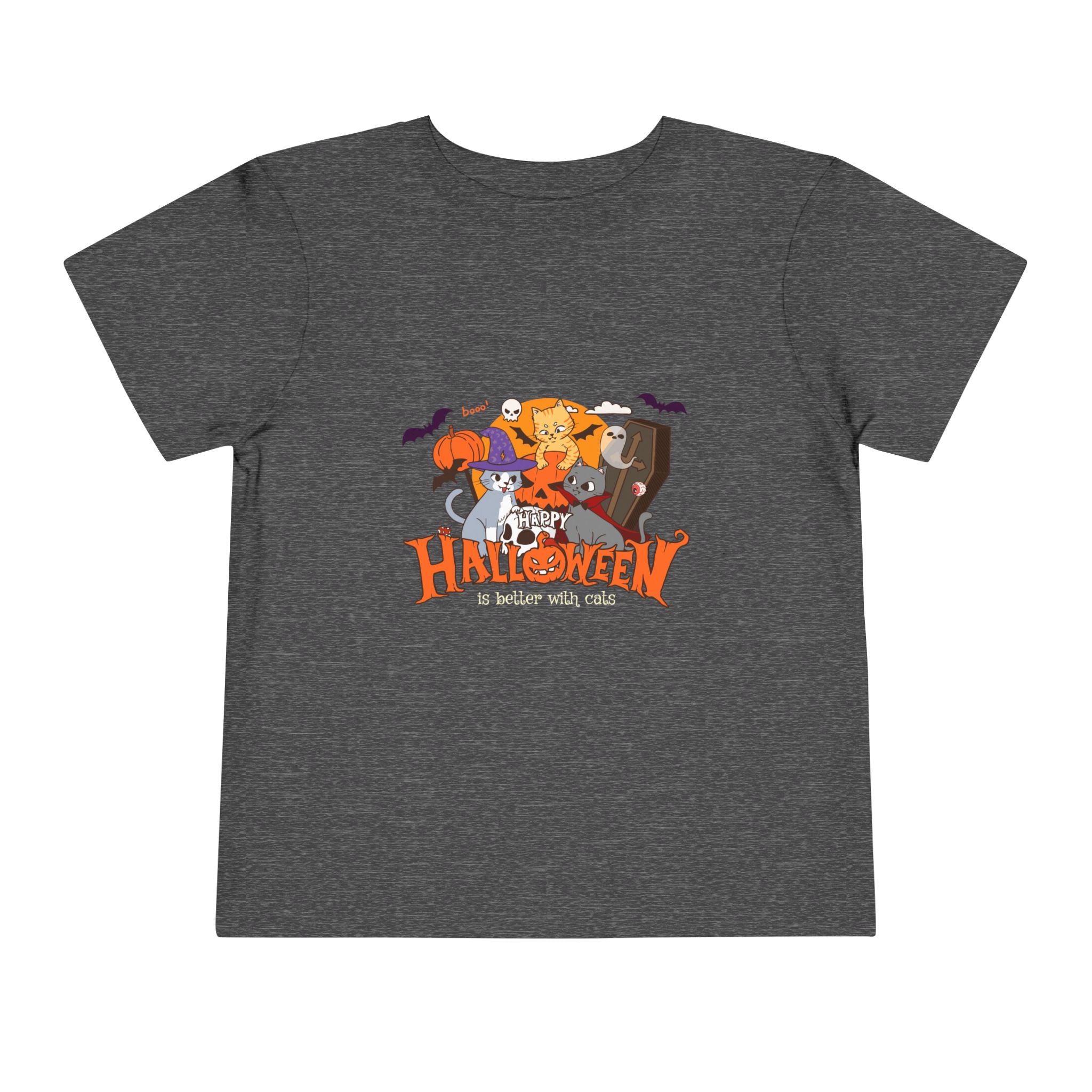 Halloween is Better with Cats | Toddler Short Sleeve Tee