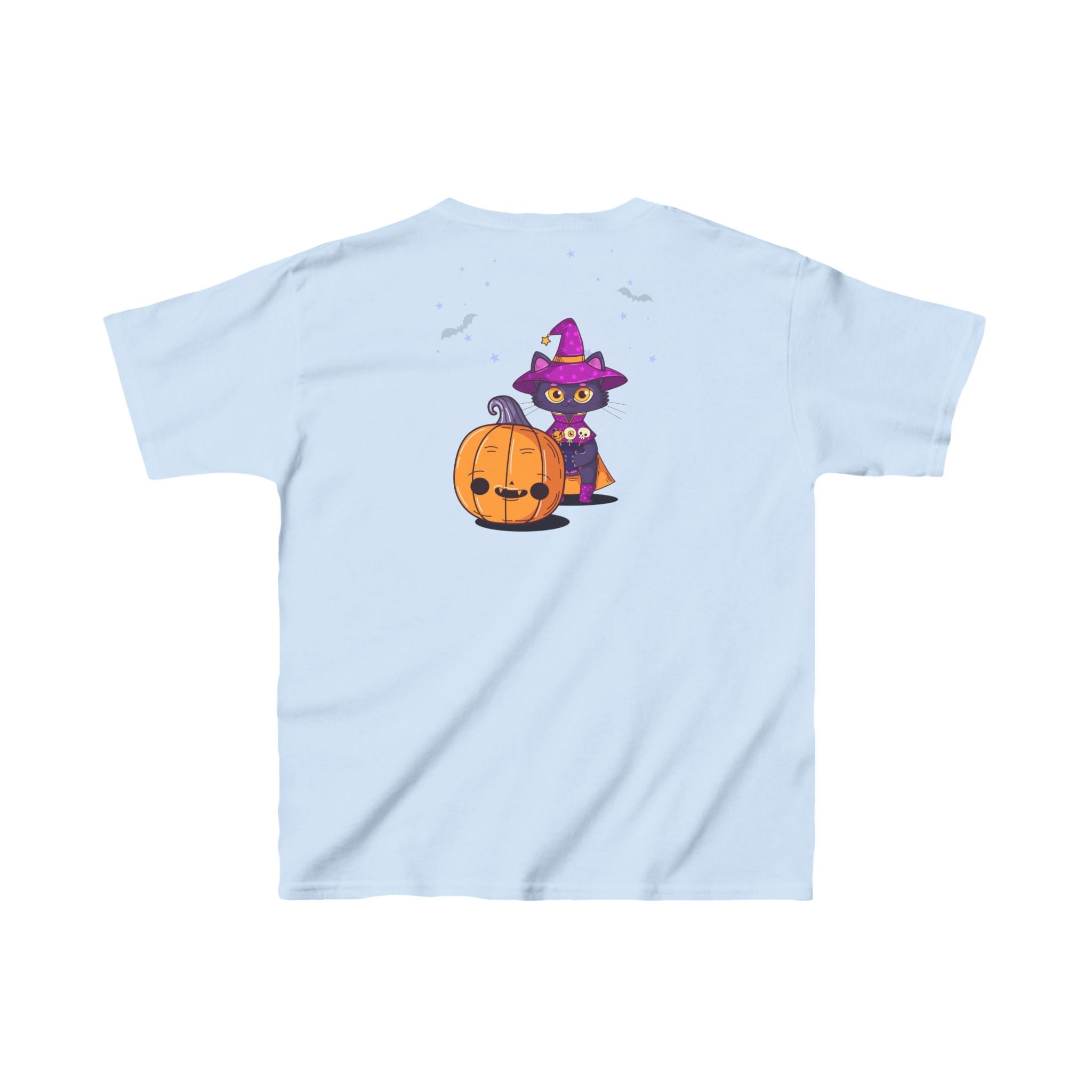 Halloween with Witch's Cats | Kids Heavy Cotton Tee