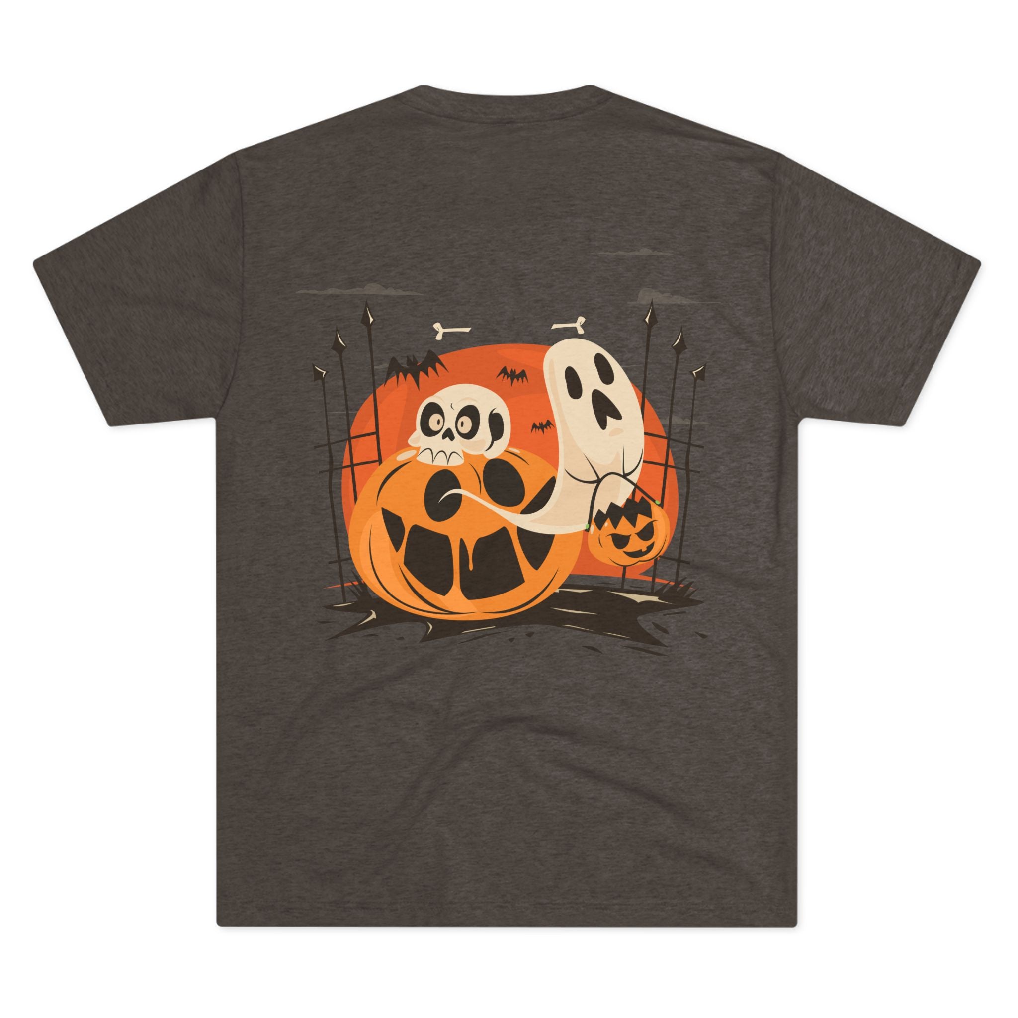 Halloween with Pumpkins | Unisex Tri-Blend Crew Tee