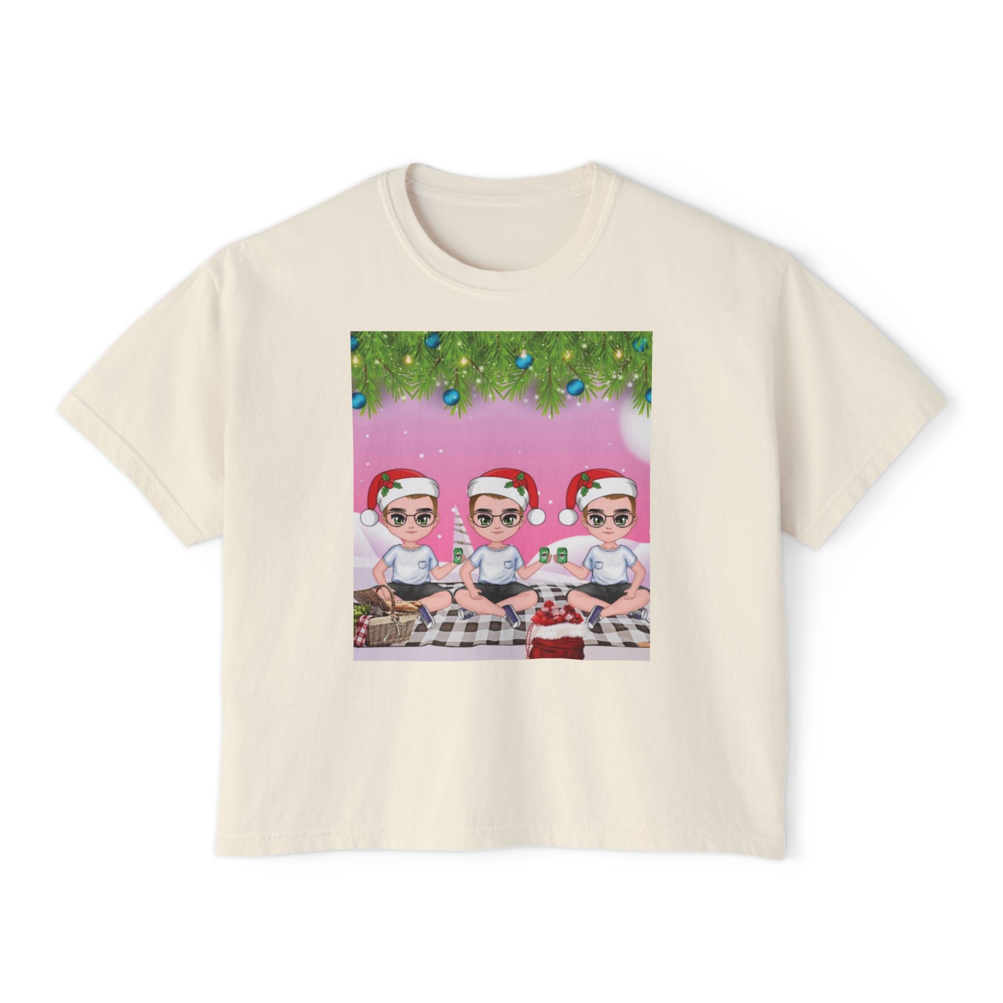 HAPPY CHRISTMAS DAY Women's Boxy Tee