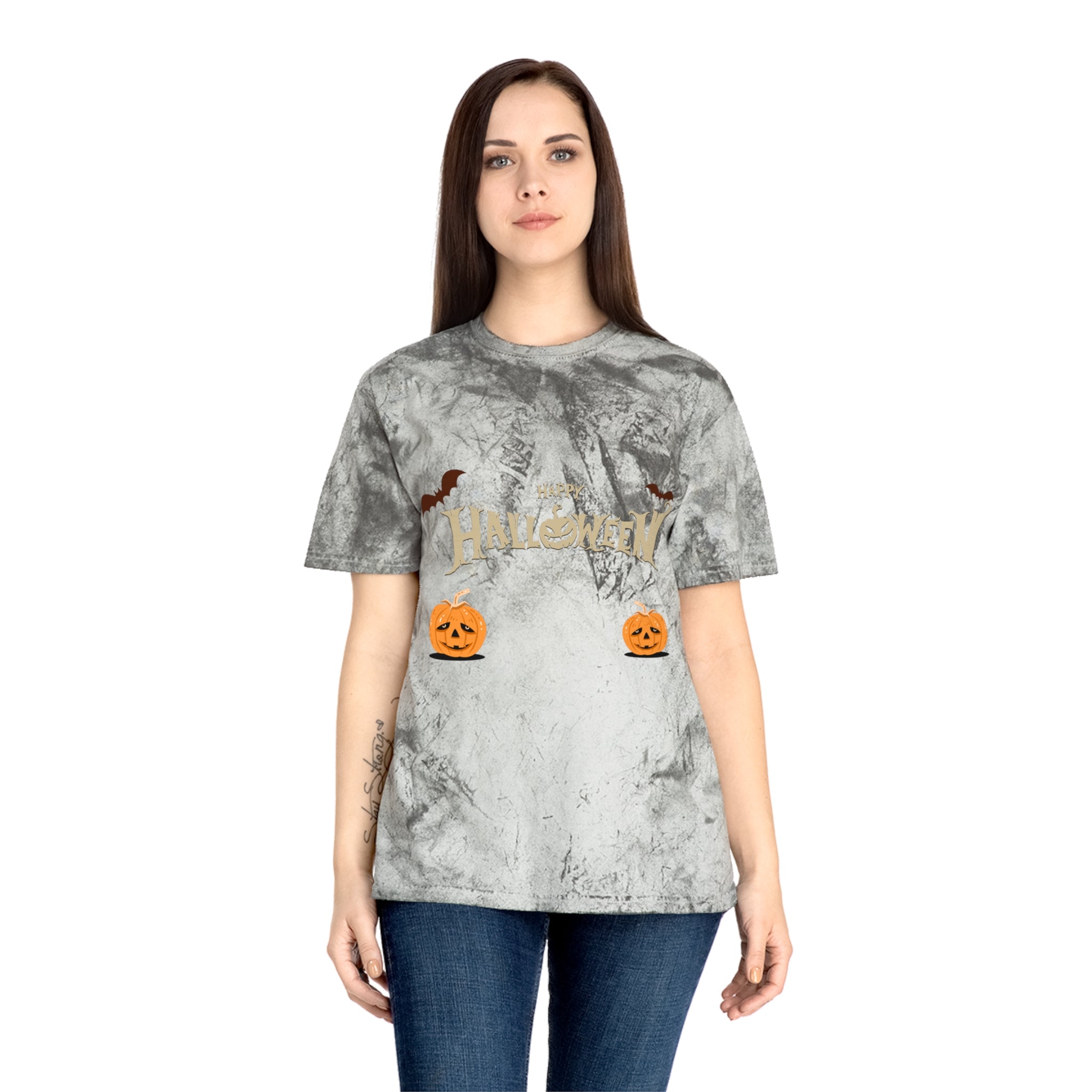 Halloween with Pumpkins | Unisex Color Blast T-Shirt