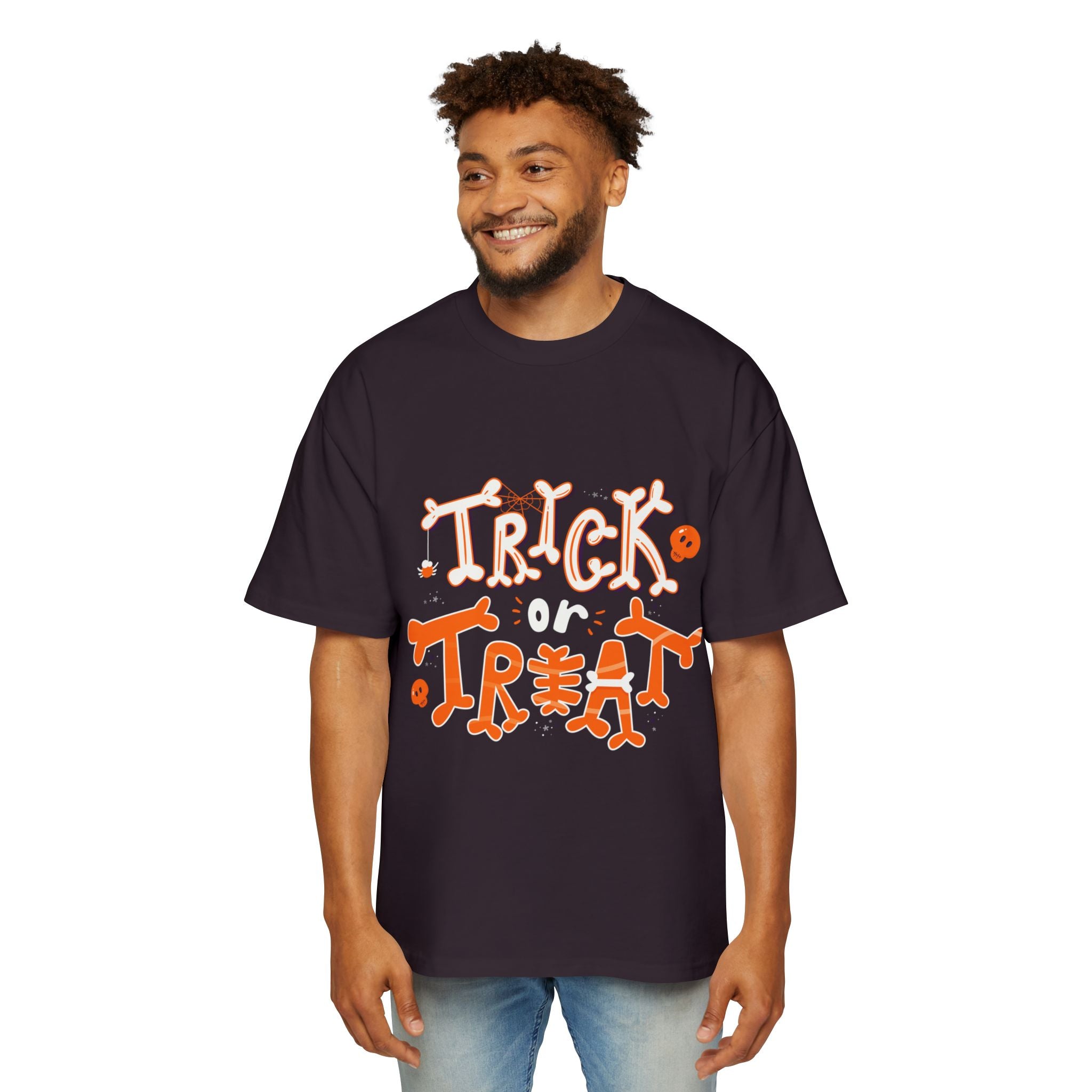 Halloween Trick or Treat | Men's Heavy Oversized Tee