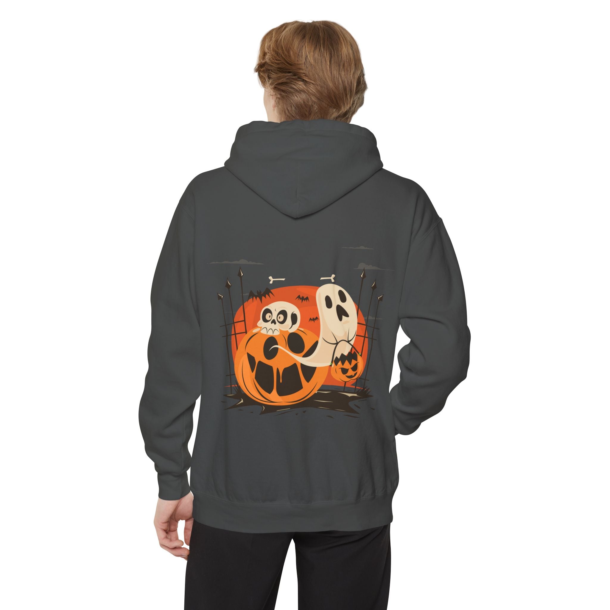 Halloween with Pumpkins | Unisex Garment-Dyed Hoodie
