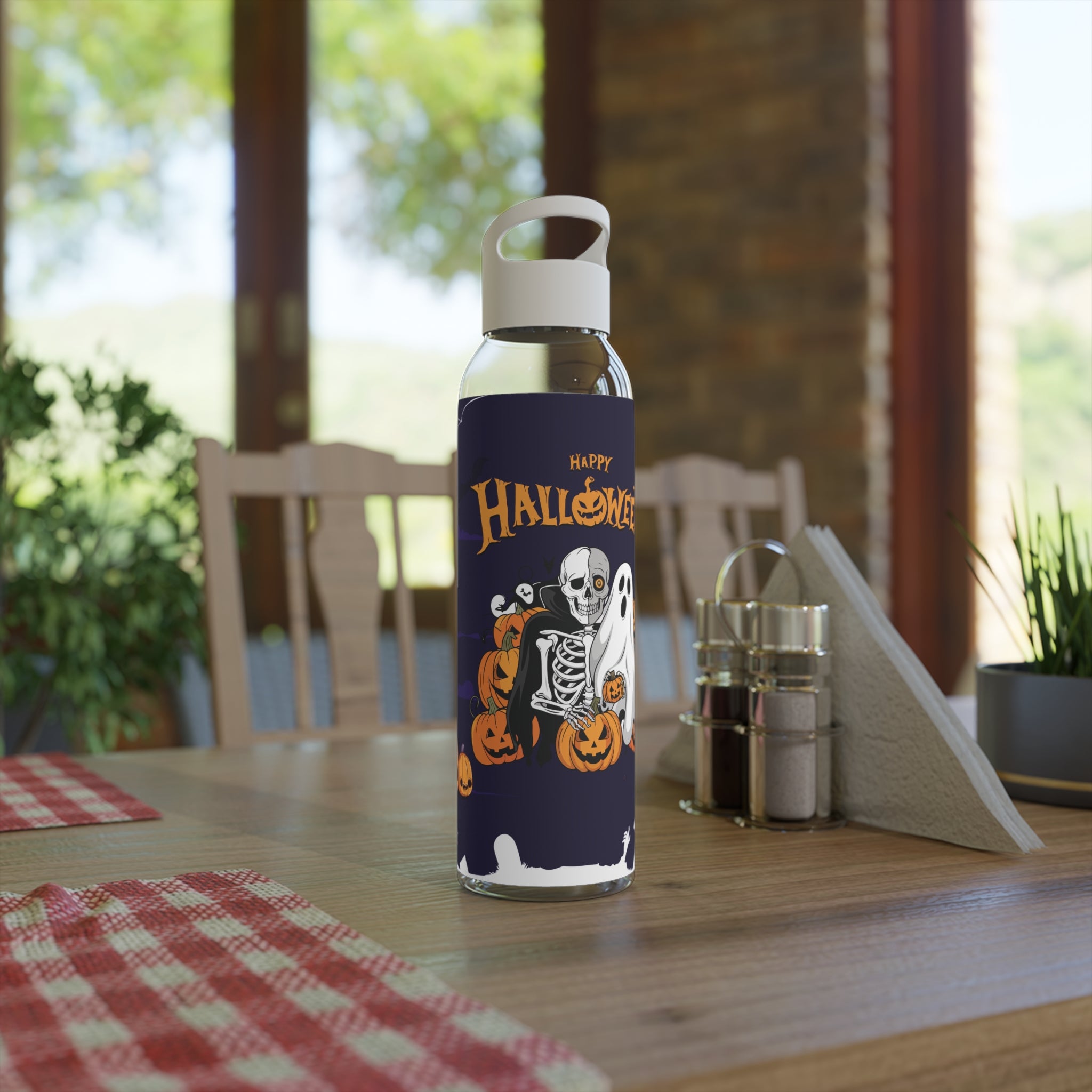 Halloween is Better with Skeleton | Sky Water Bottle