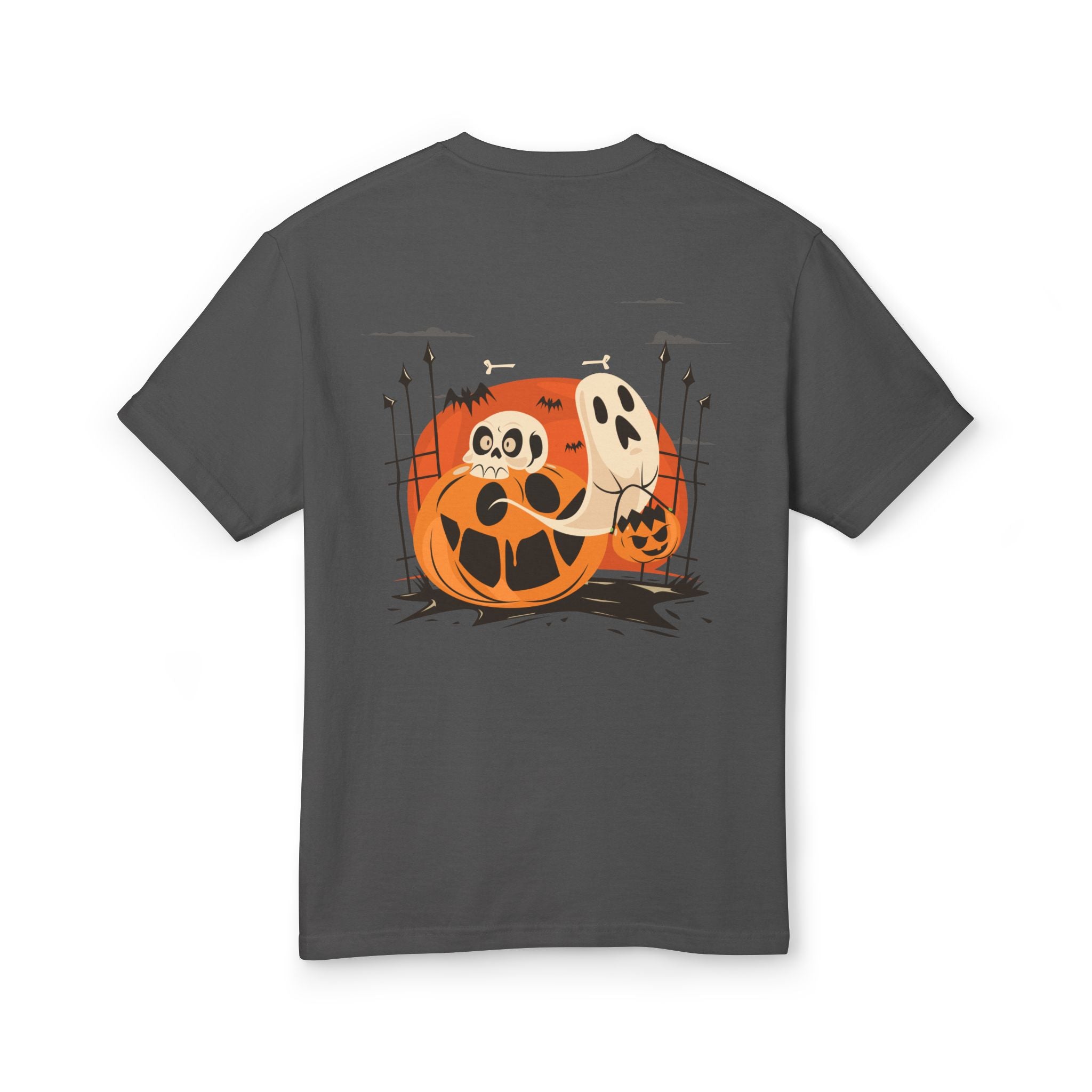 Halloween with Pumpkins | Unisex Garment-Dyed Heavyweight Cotton Tee