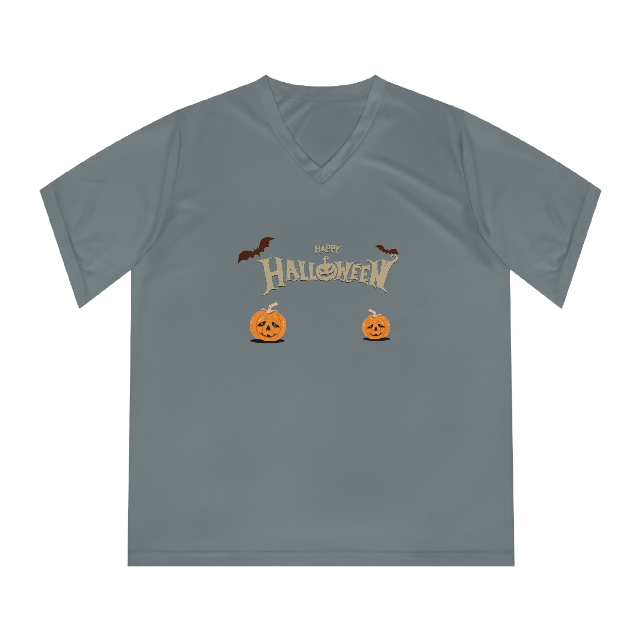Halloween with Pumpkins | Women's Performance V-Neck T-Shirt