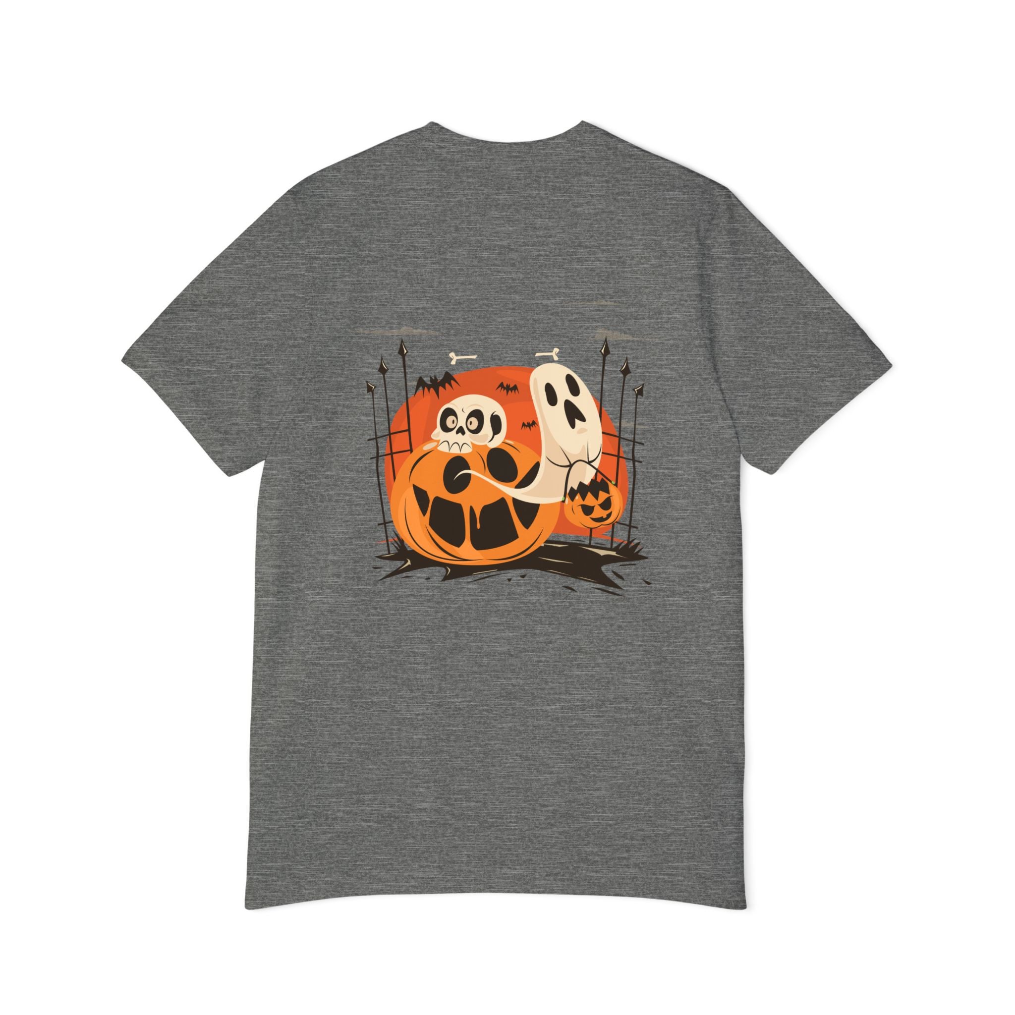 Halloween with Pumpkins | USA-Made Unisex Short-Sleeve Jersey T-Shirt