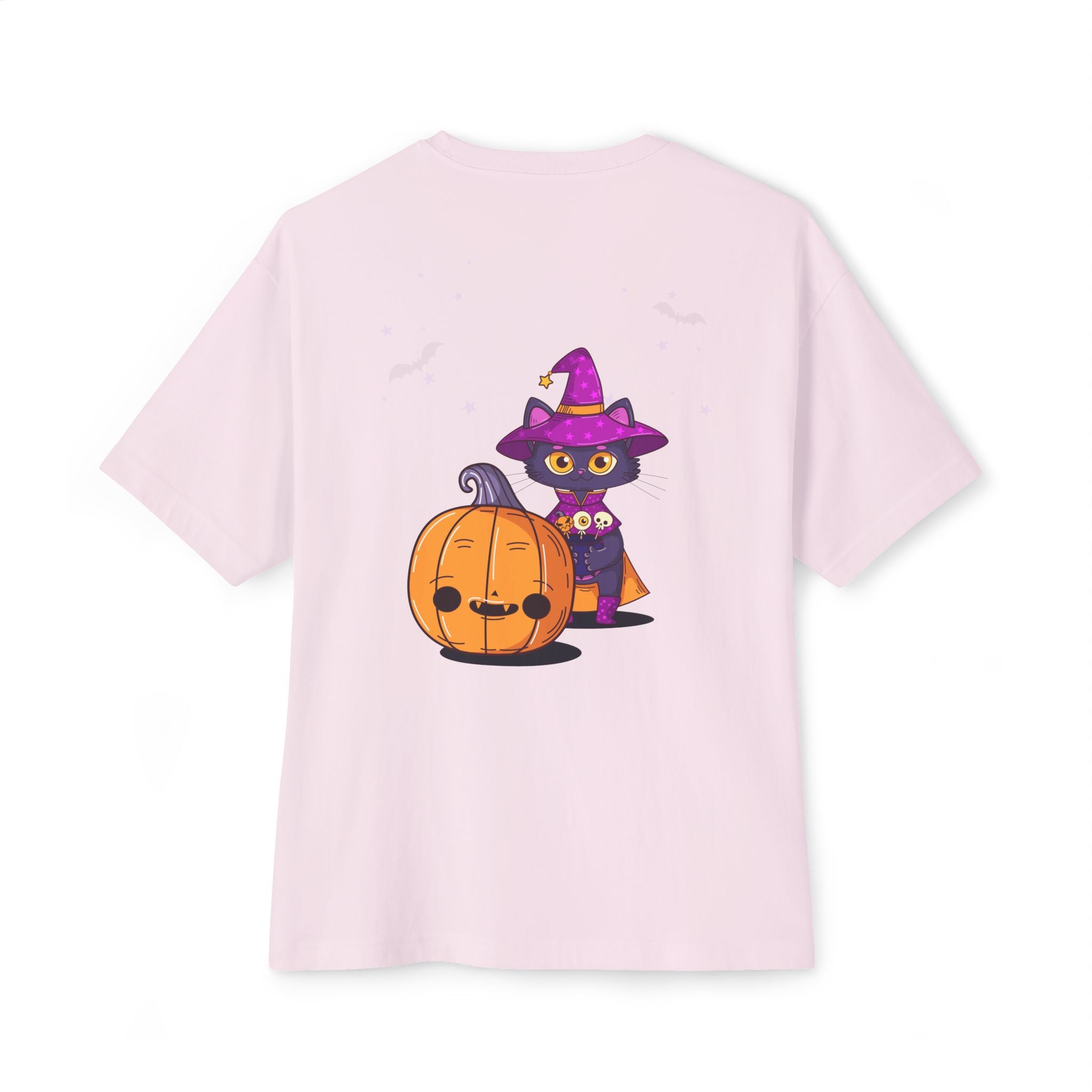 Halloween with Witch's Cats | Unisex Oversized Boxy Tee
