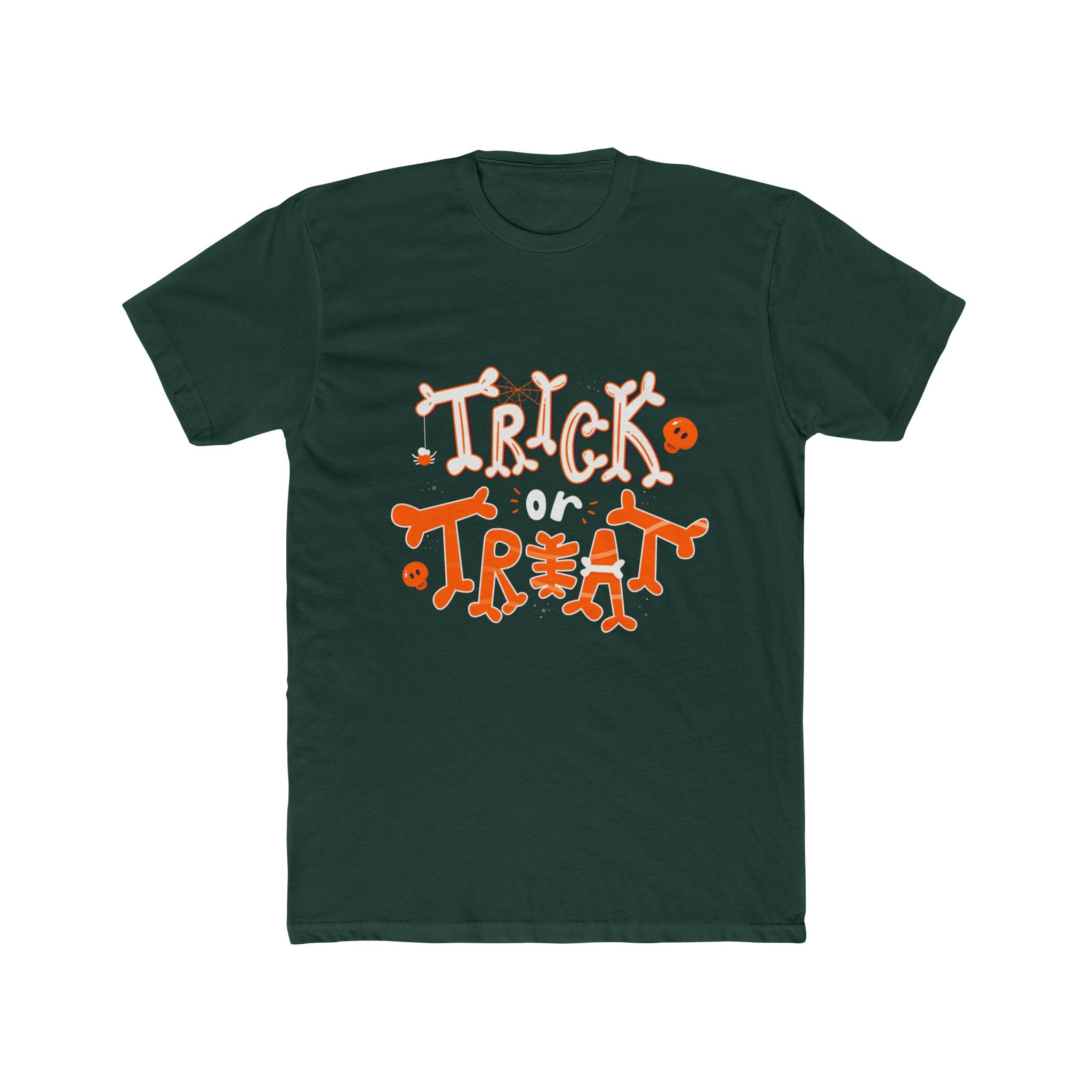 Halloween Trick or Treat | Unisex Cotton Crew Tee