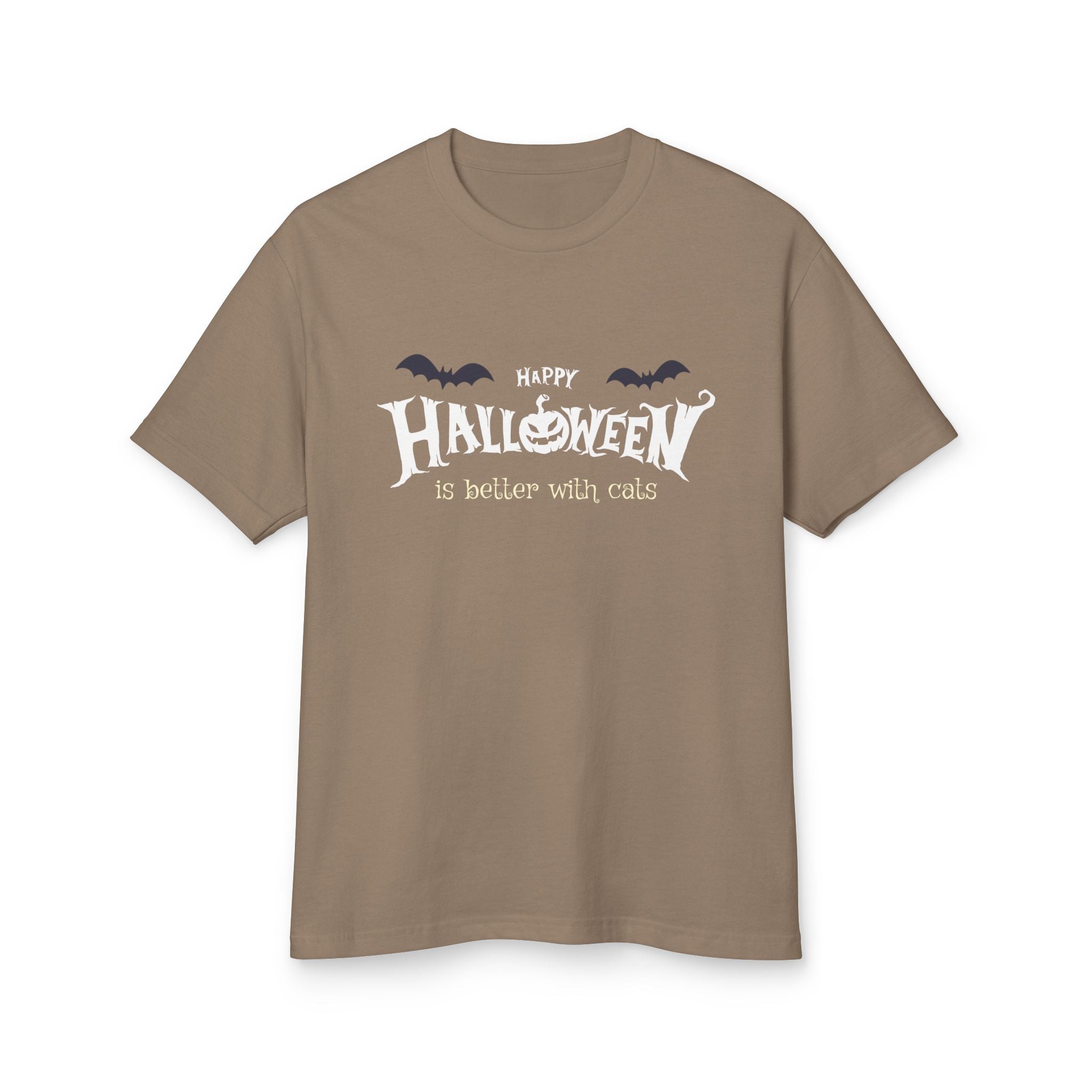 Halloween with Witch's Cats | Unisex Garment-Dyed Heavyweight Cotton Tee