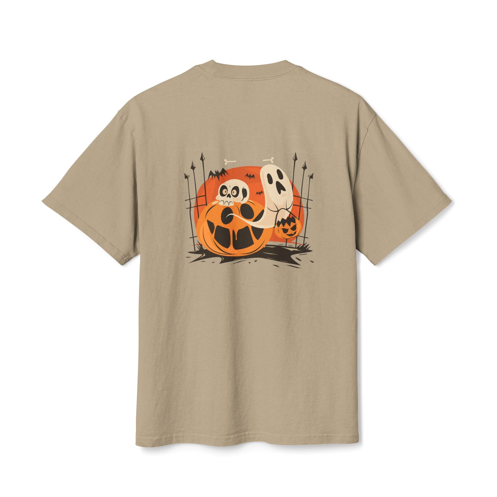 Halloween with Pumpkins | Unisex Heavy Faded Tee