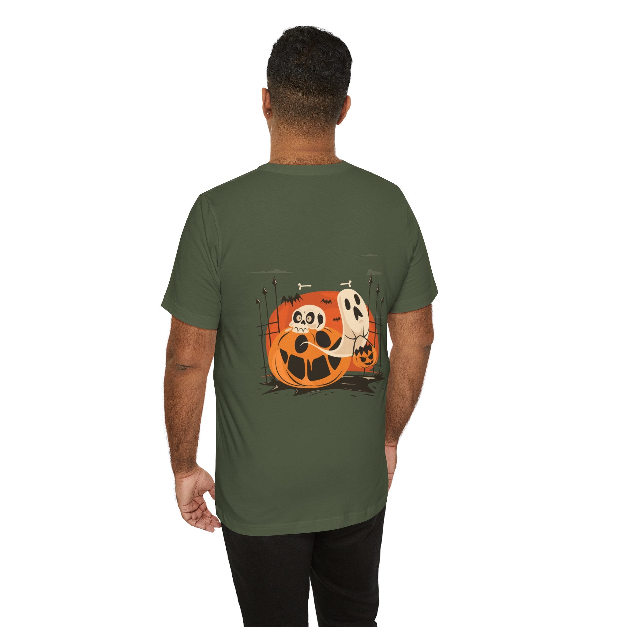 Halloween with Pumpkins | Unisex Jersey Short Sleeve Tee