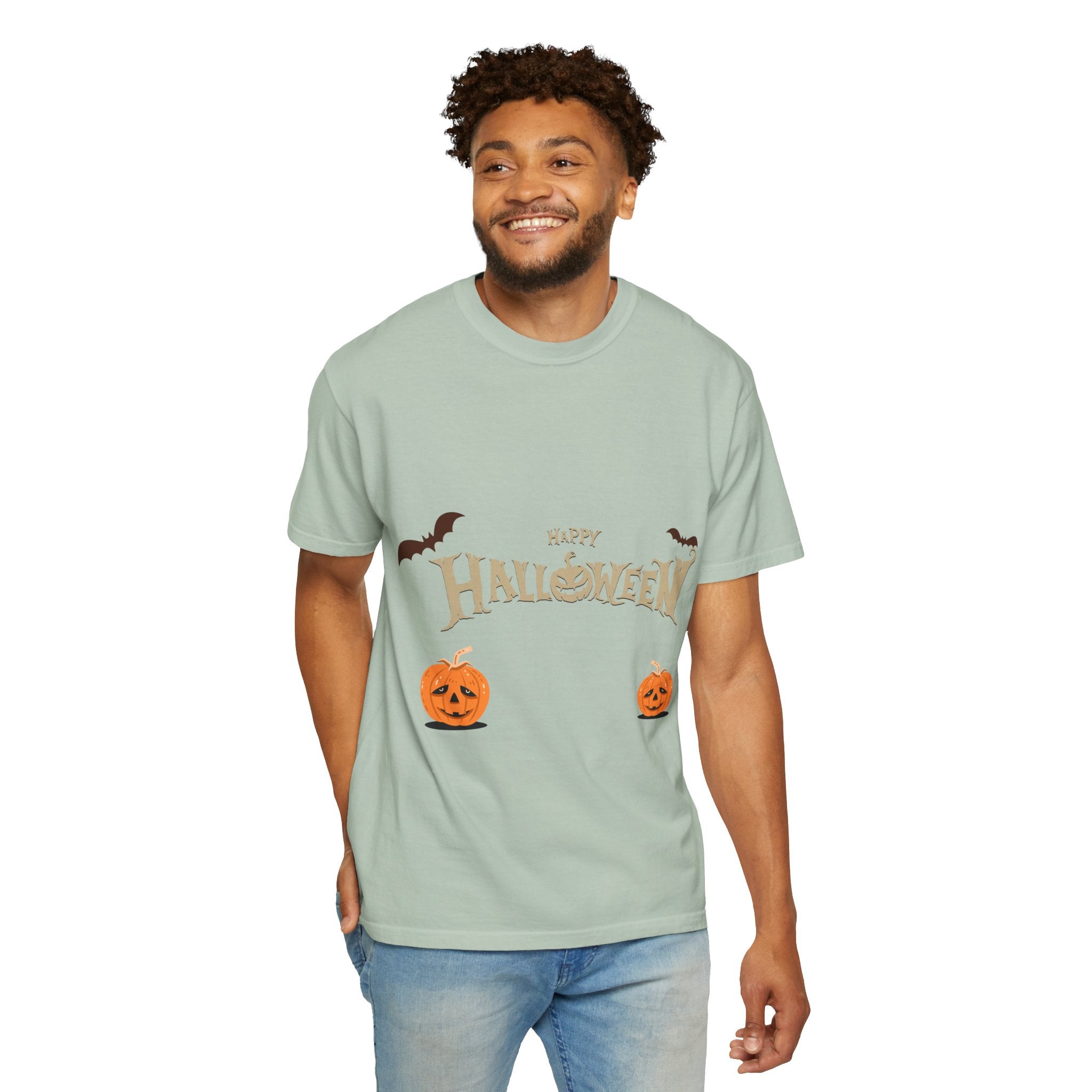 Halloween with Pumpkins | Unisex Garment-Dyed T-shirt