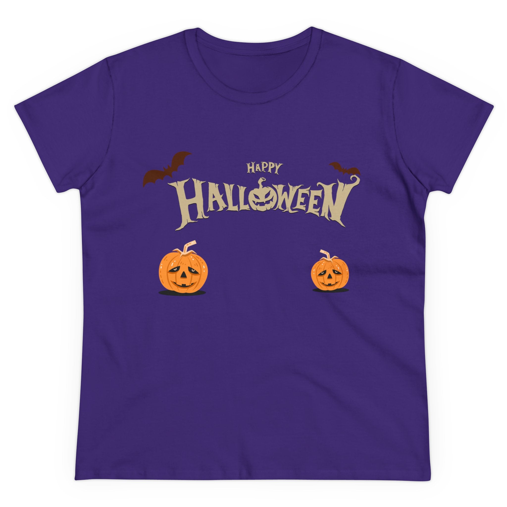 Halloween with Pumpkins | Women's Midweight Cotton Tee