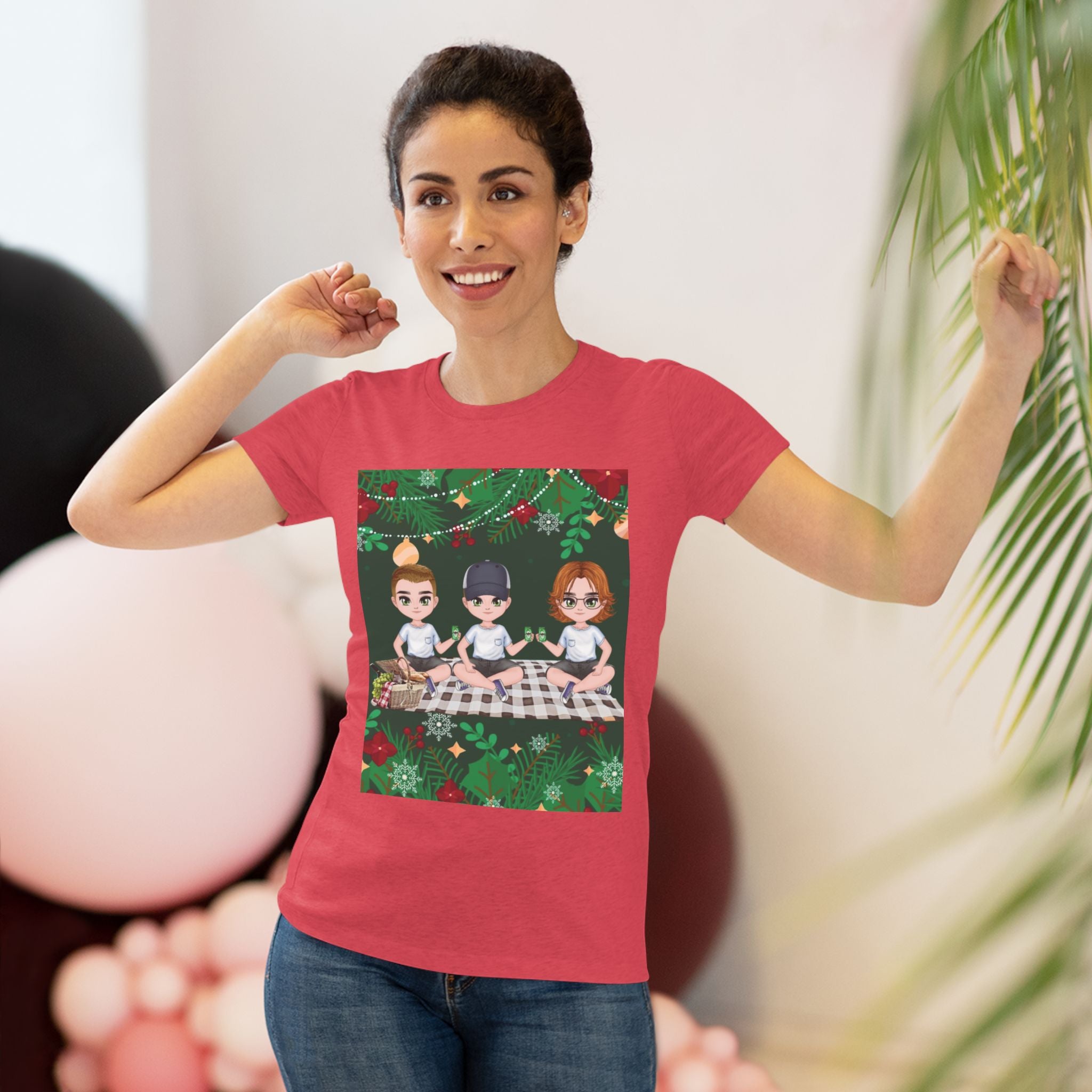 HAPPY CHRISTMAS DAY Women's Triblend Tee
