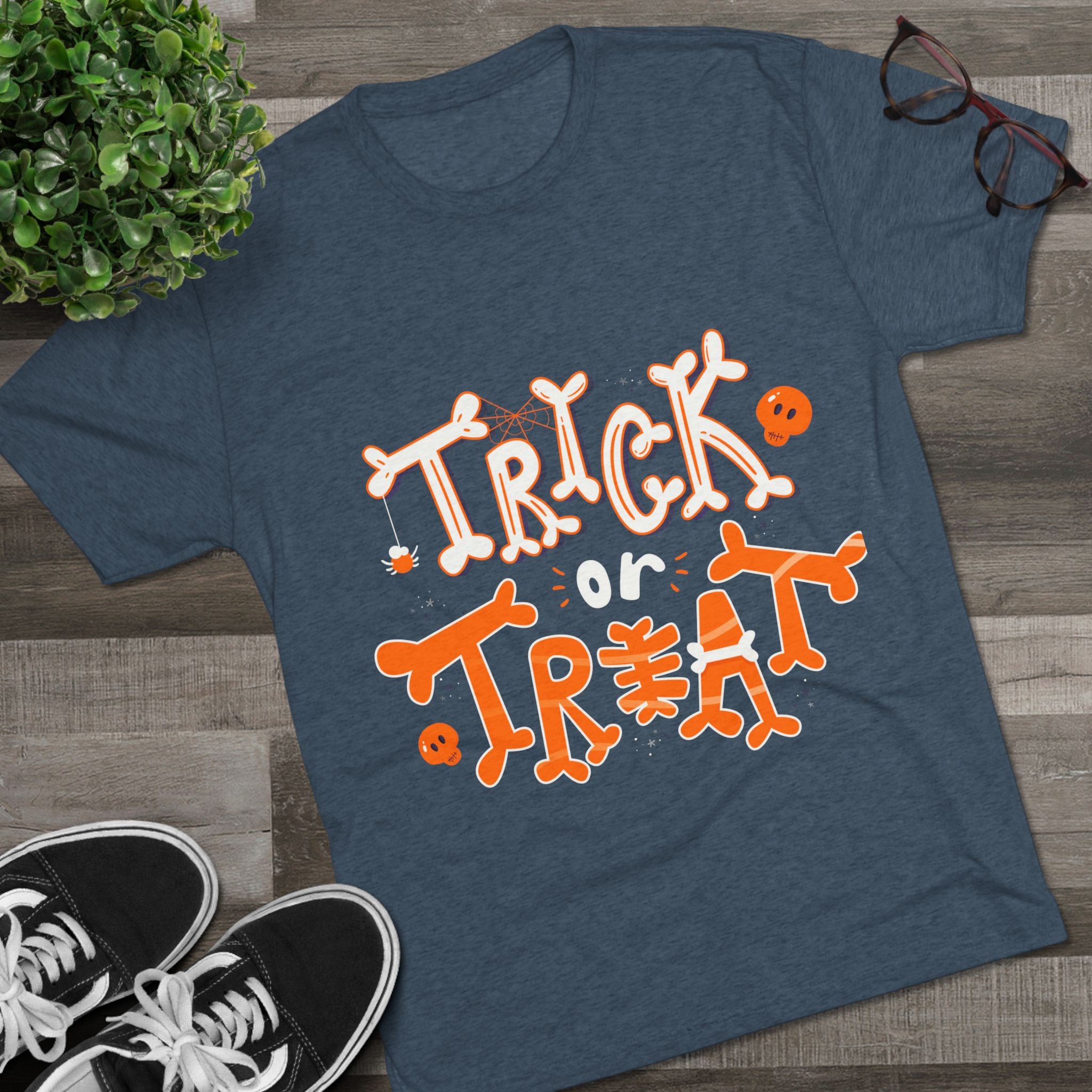 Halloween Trick or Treat | Unisex Tri-Blend Crew Tee