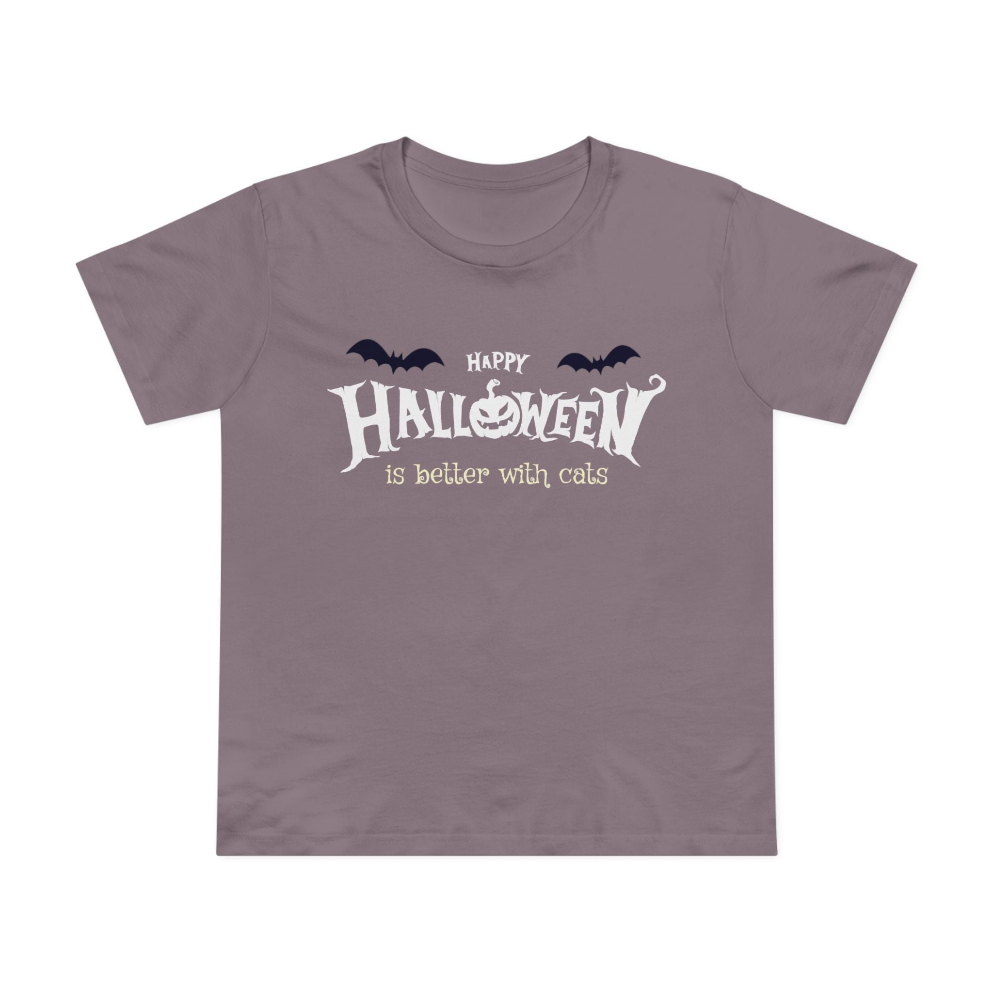 Halloween with Witch's Cats | Women’s Maple Tee