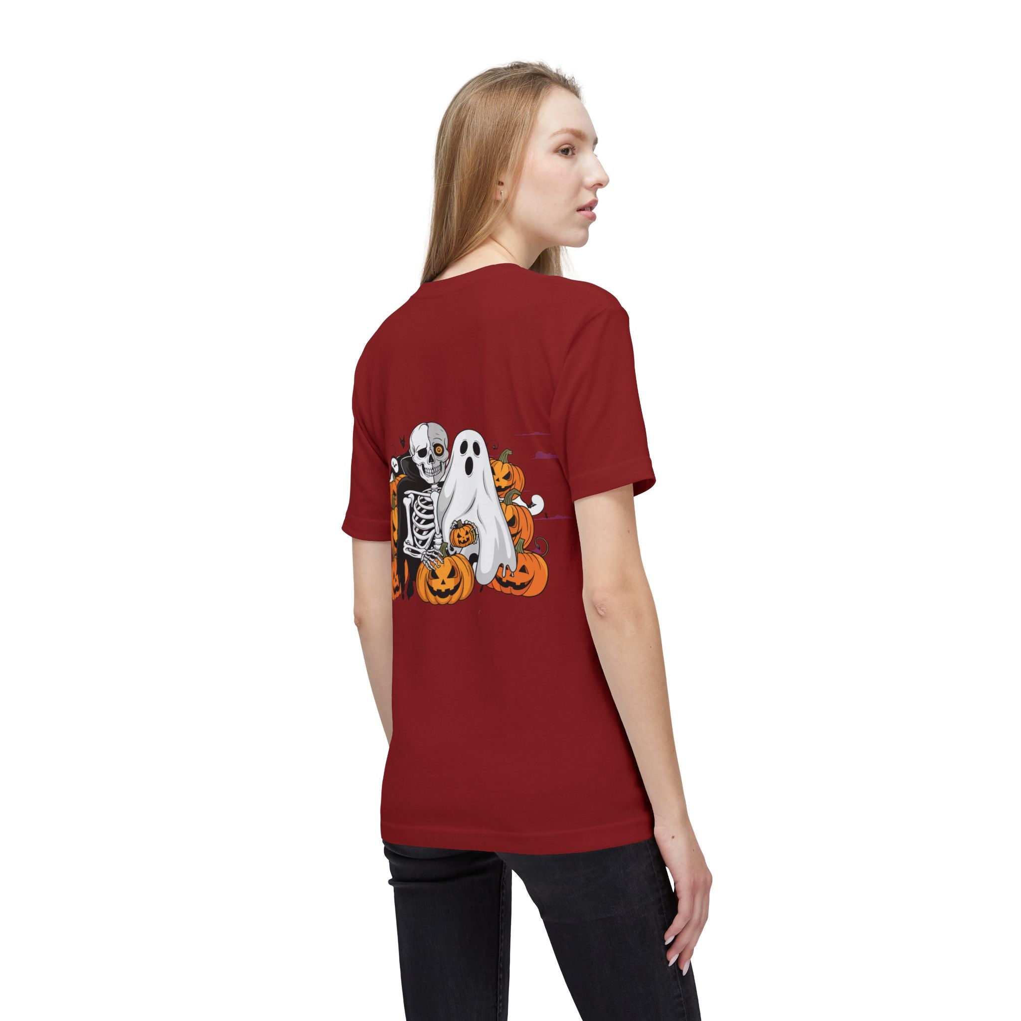 Halloween with Bats | Unisex Midweight T-shirt, Made in US