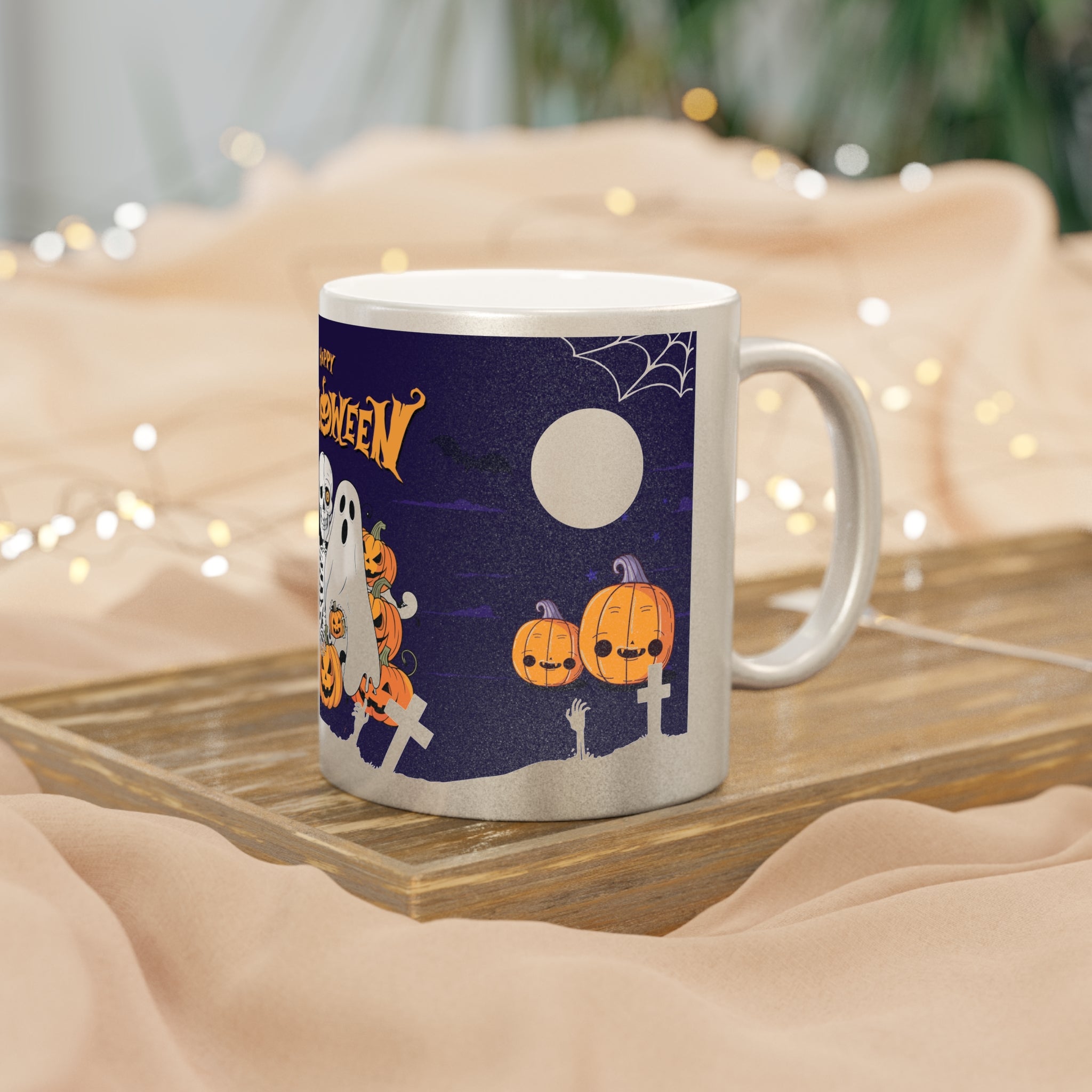 Halloween is Better with Skeleton | Metallic Mug