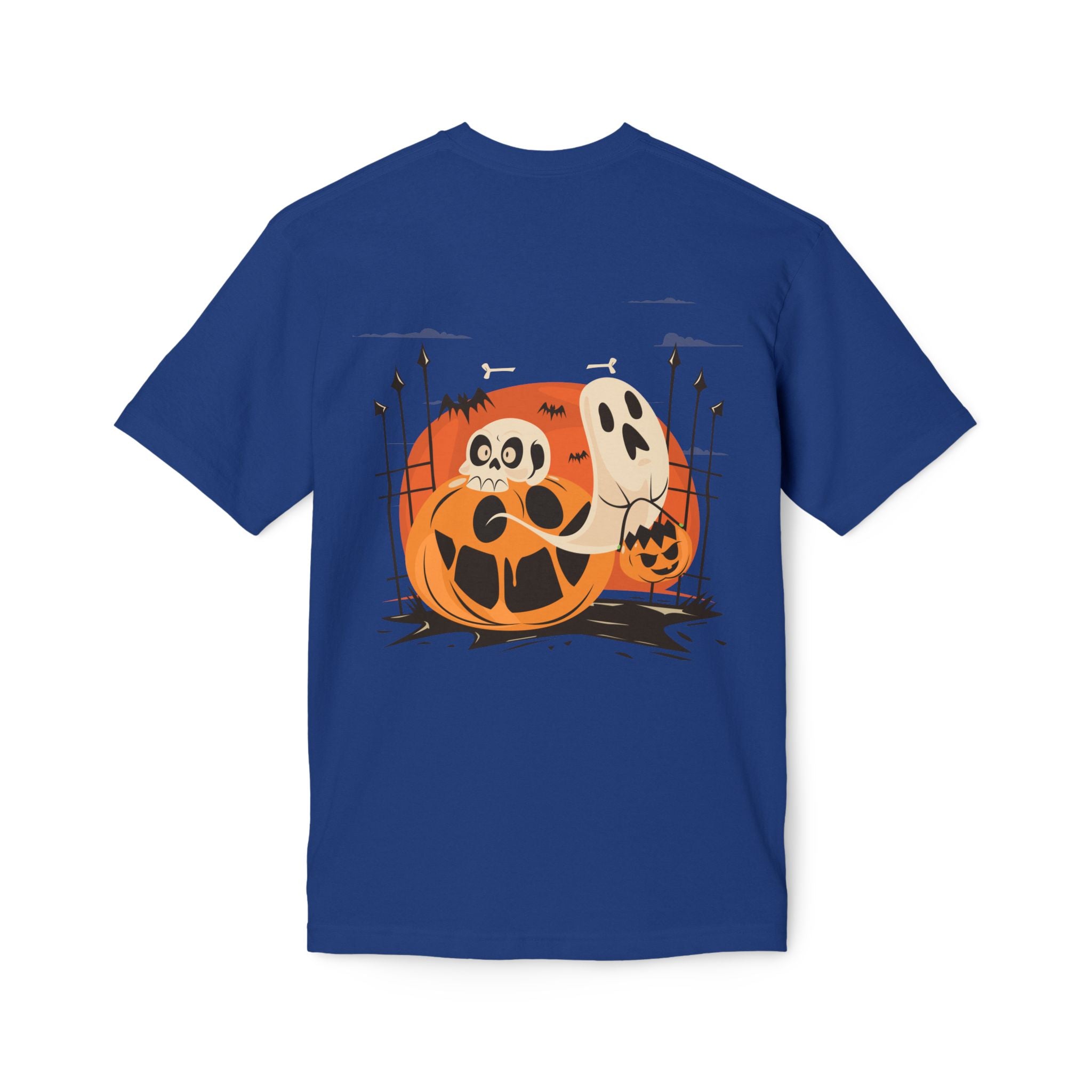 Halloween with Pumpkins | Unisex Midweight T-shirt, Made in US