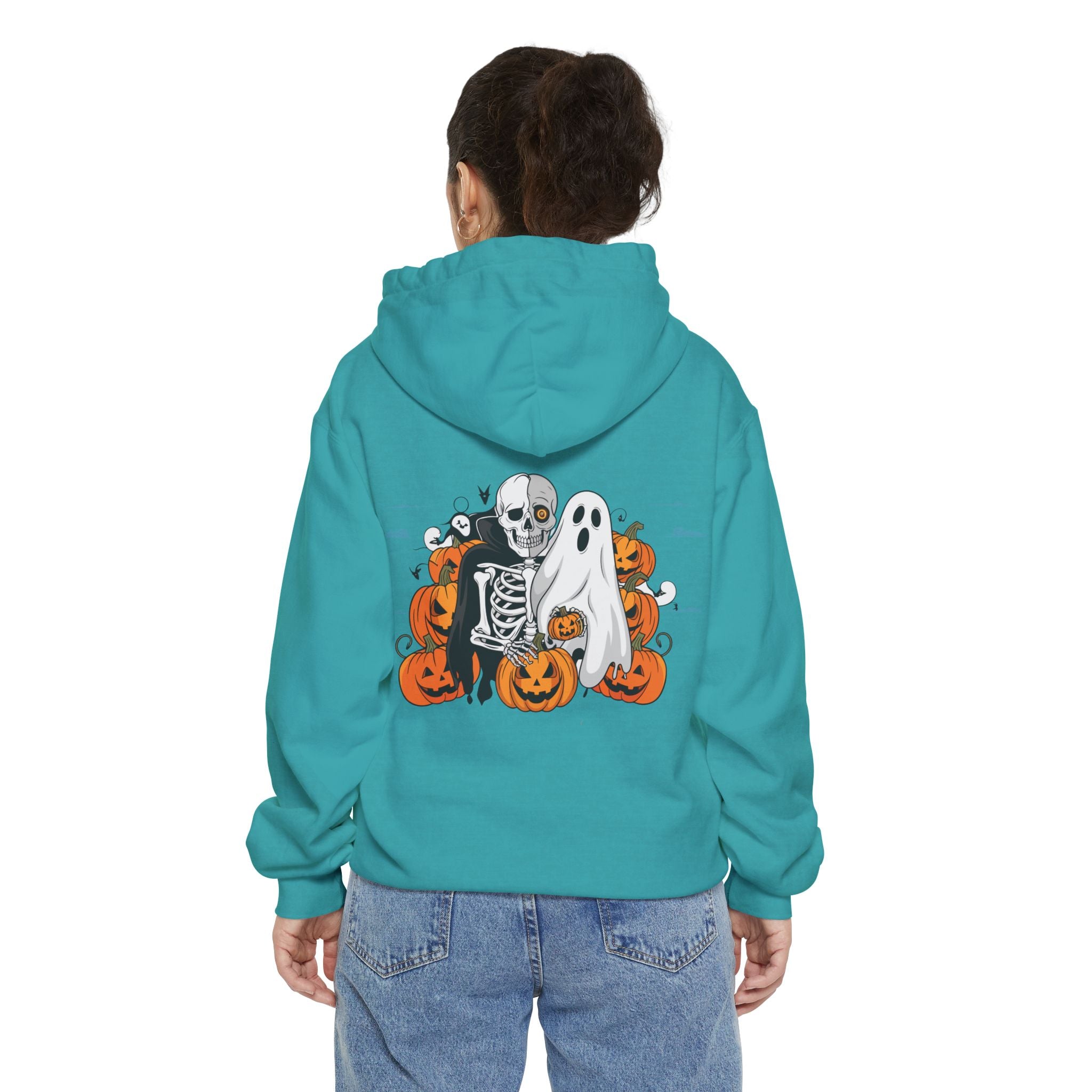 Halloween with Bats | Unisex Garment-Dyed Hoodie
