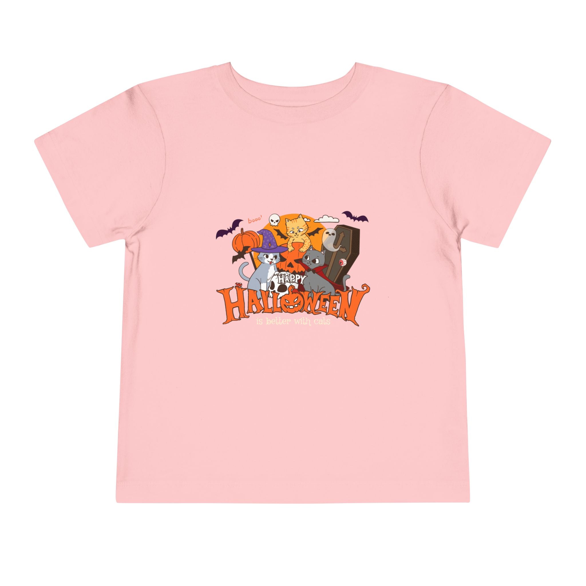 Halloween is Better with Cats | Toddler Short Sleeve Tee