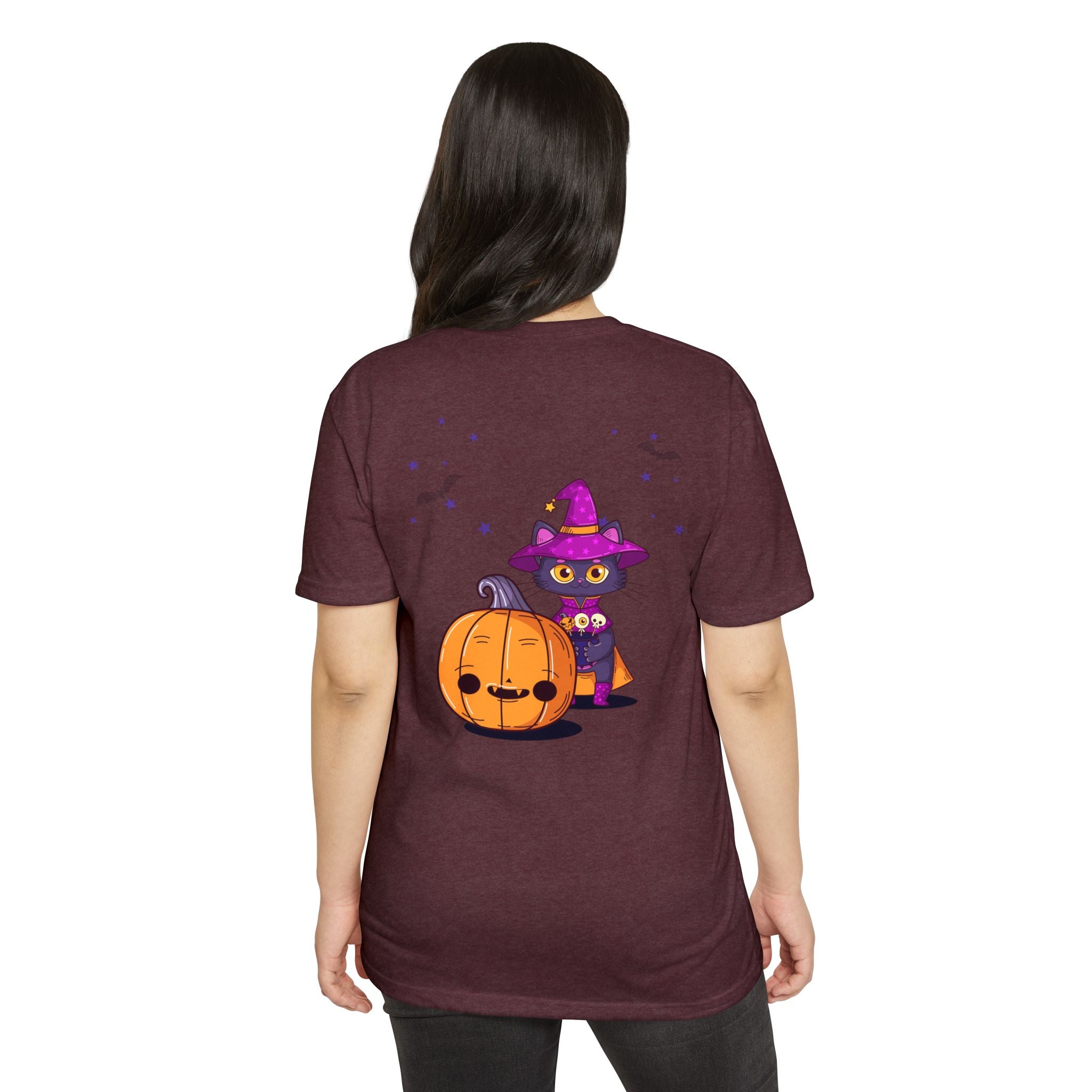 Halloween with Witch's Cats | Unisex CVC Jersey T-shirt