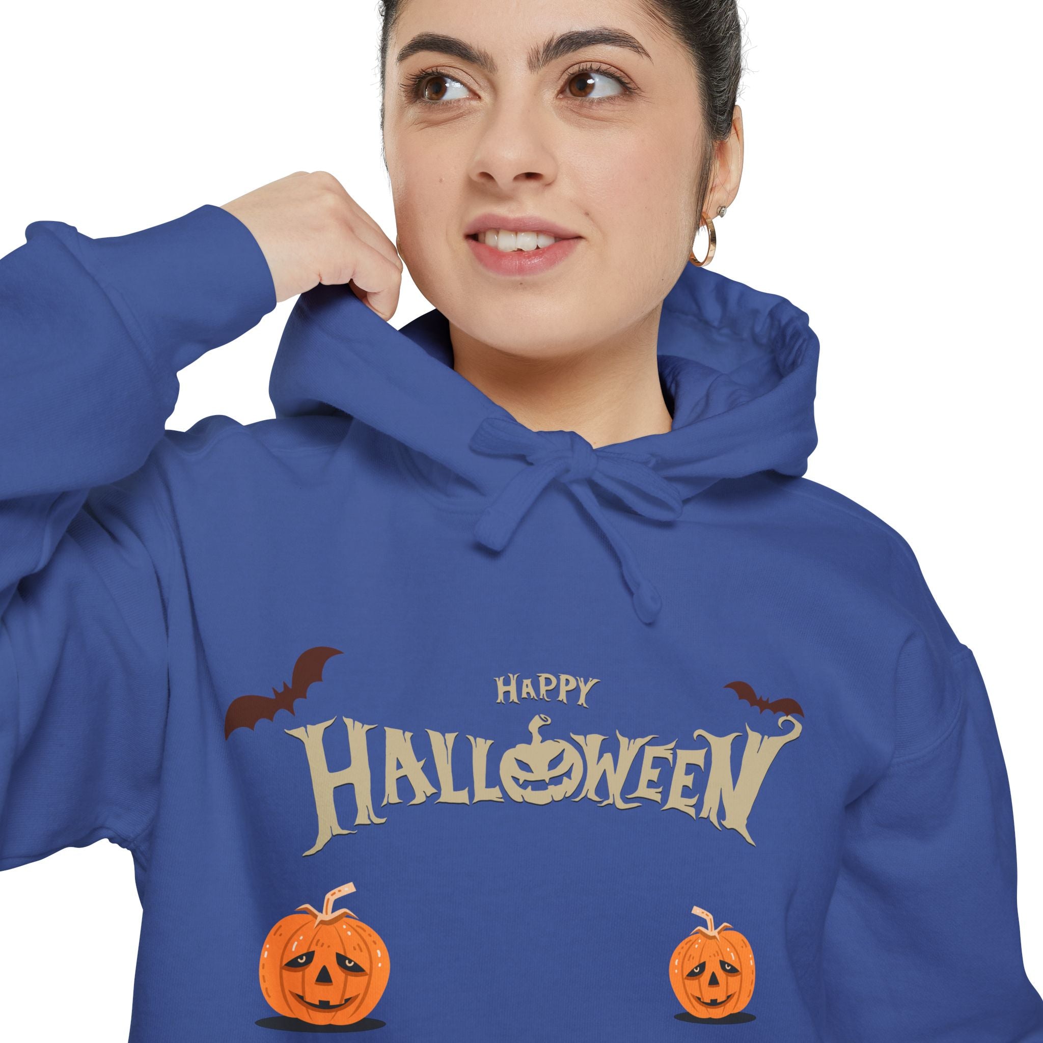 Halloween with Pumpkins | Unisex Garment-Dyed Hoodie