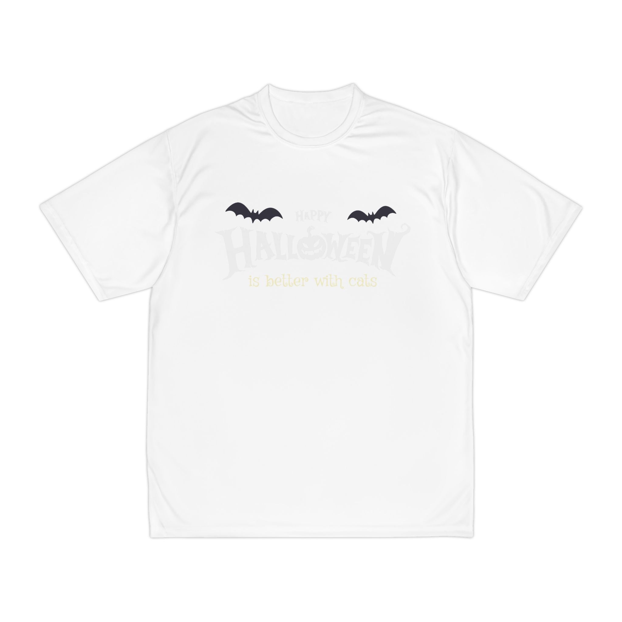 Halloween with Witch's Cats | Men's Performance T-Shirt