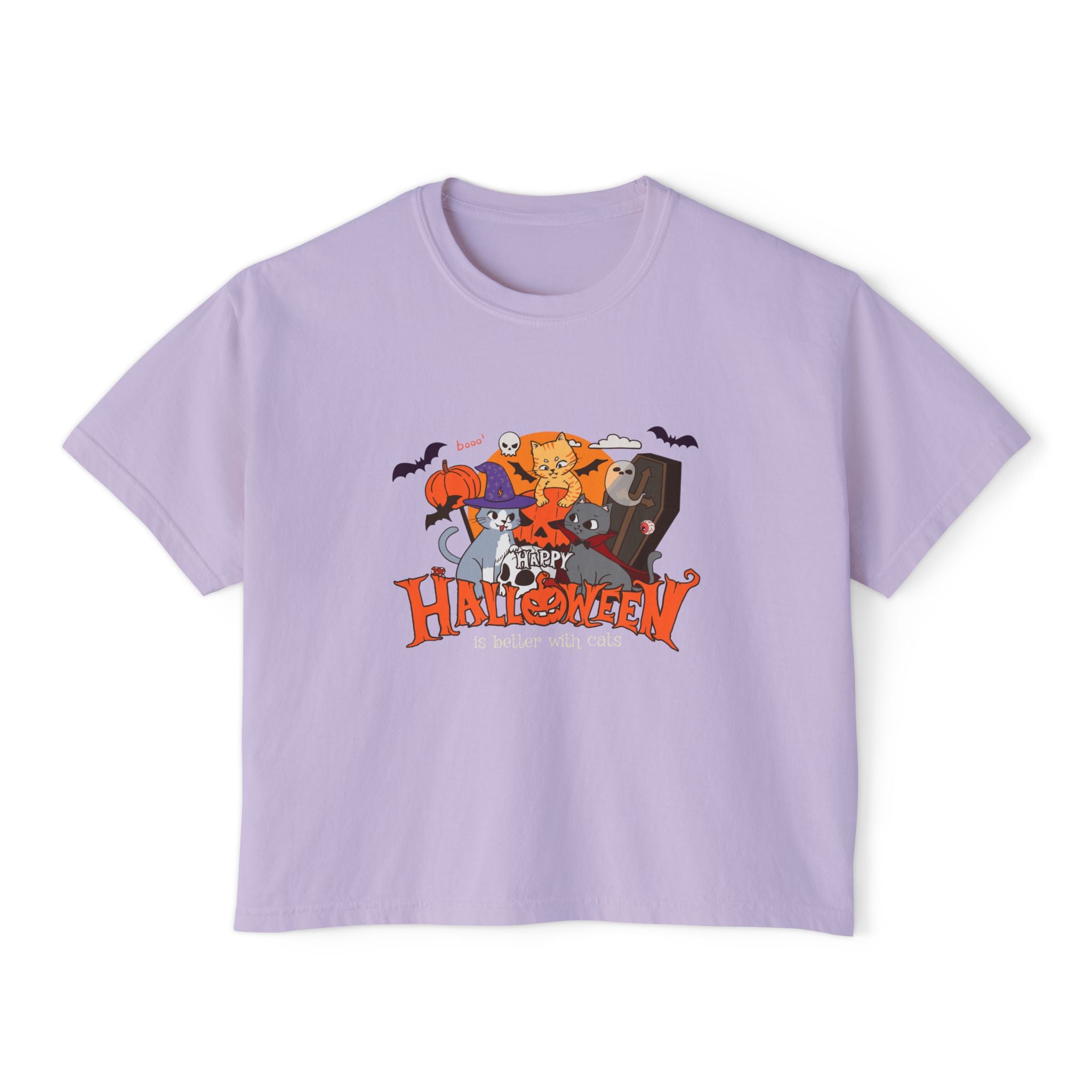 Halloween is Better with Cats | Women's Boxy Tee