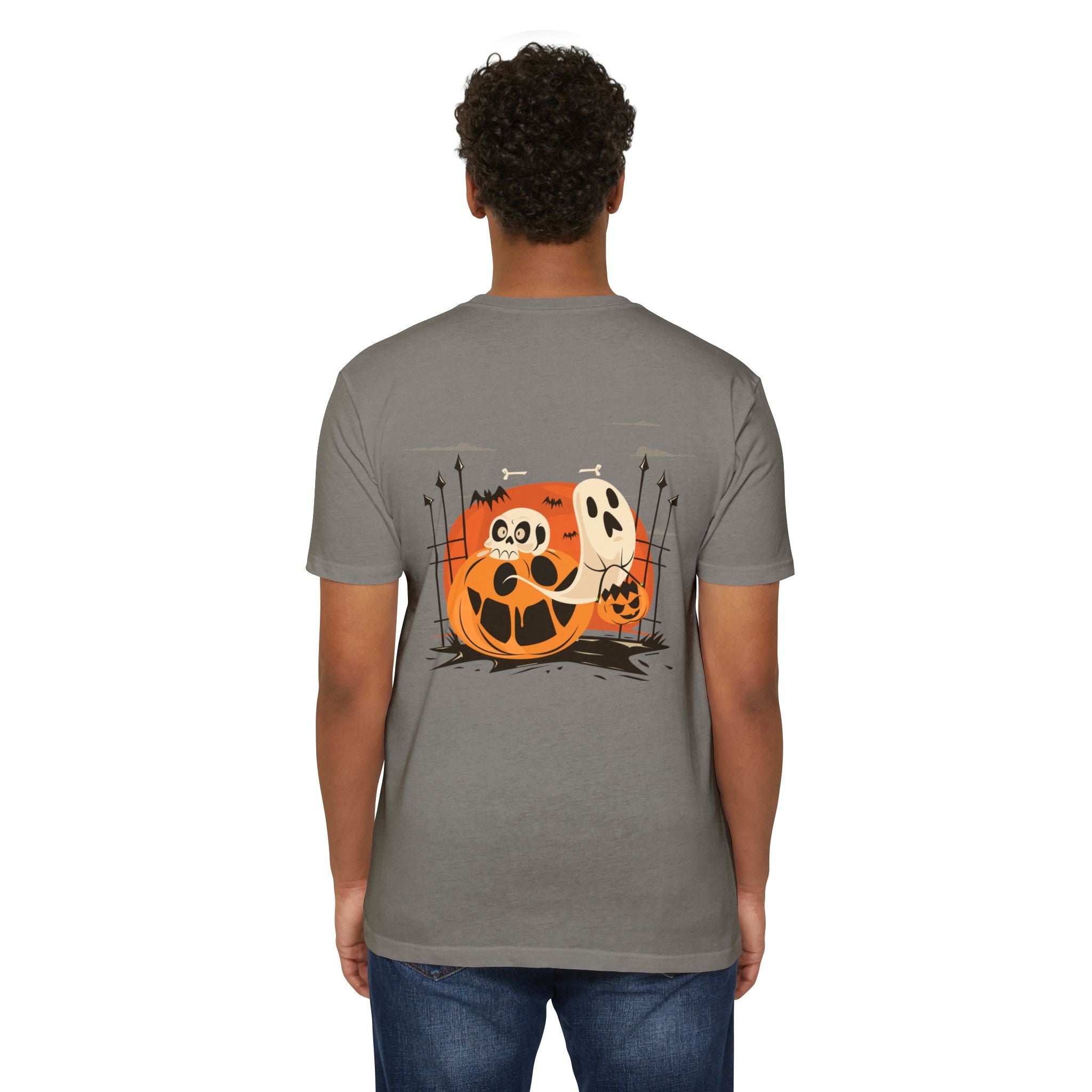 Halloween with Pumpkins | Unisex CVC Jersey T-shirt