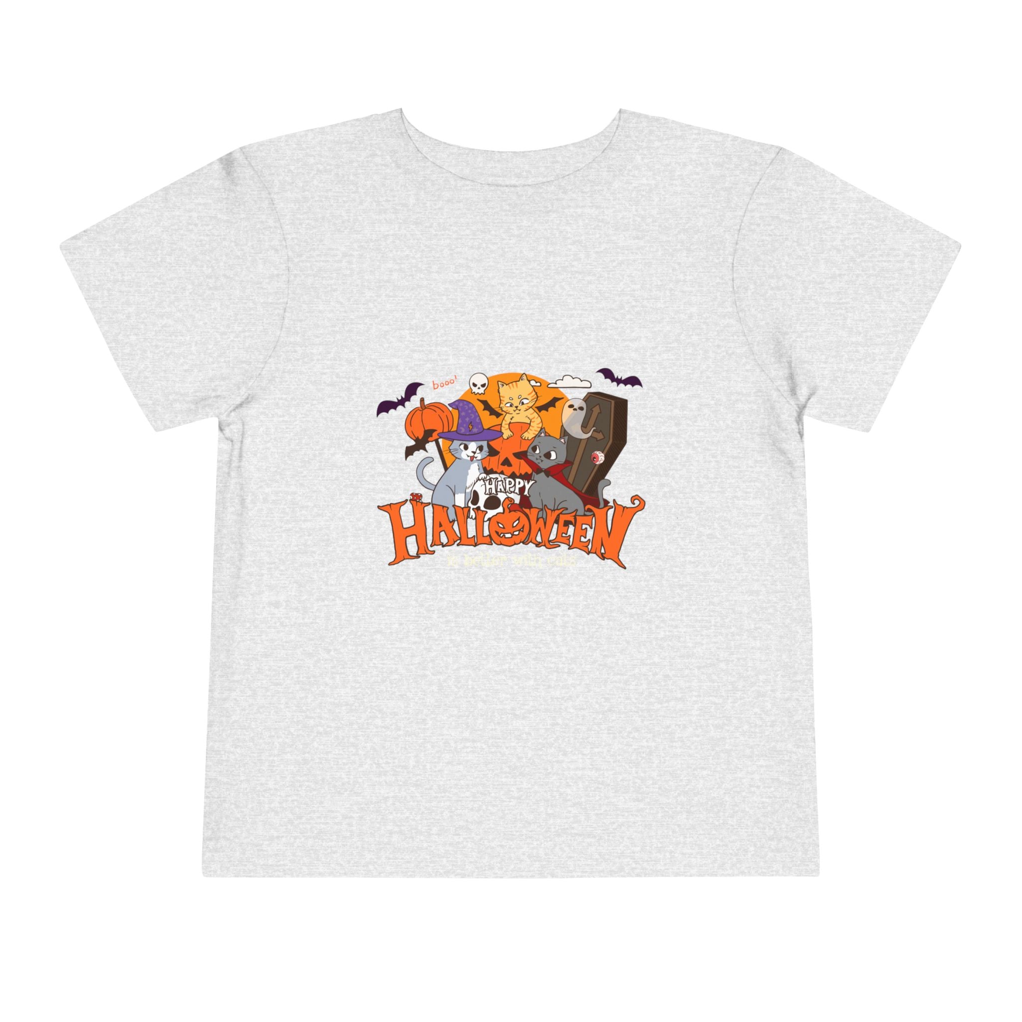 Halloween is Better with Cats | Toddler Short Sleeve Tee
