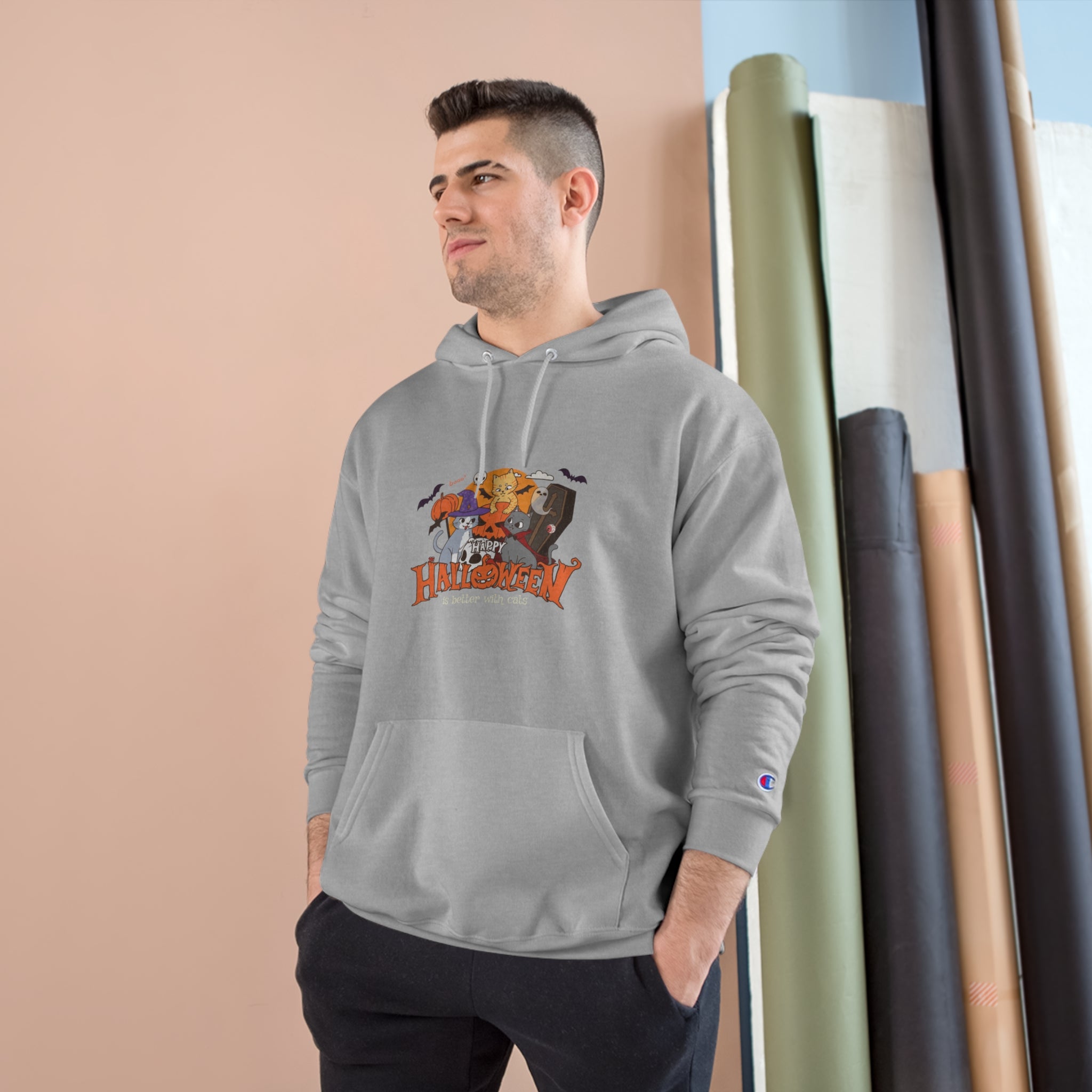 Halloween is Better with Cats | Champion Hoodie